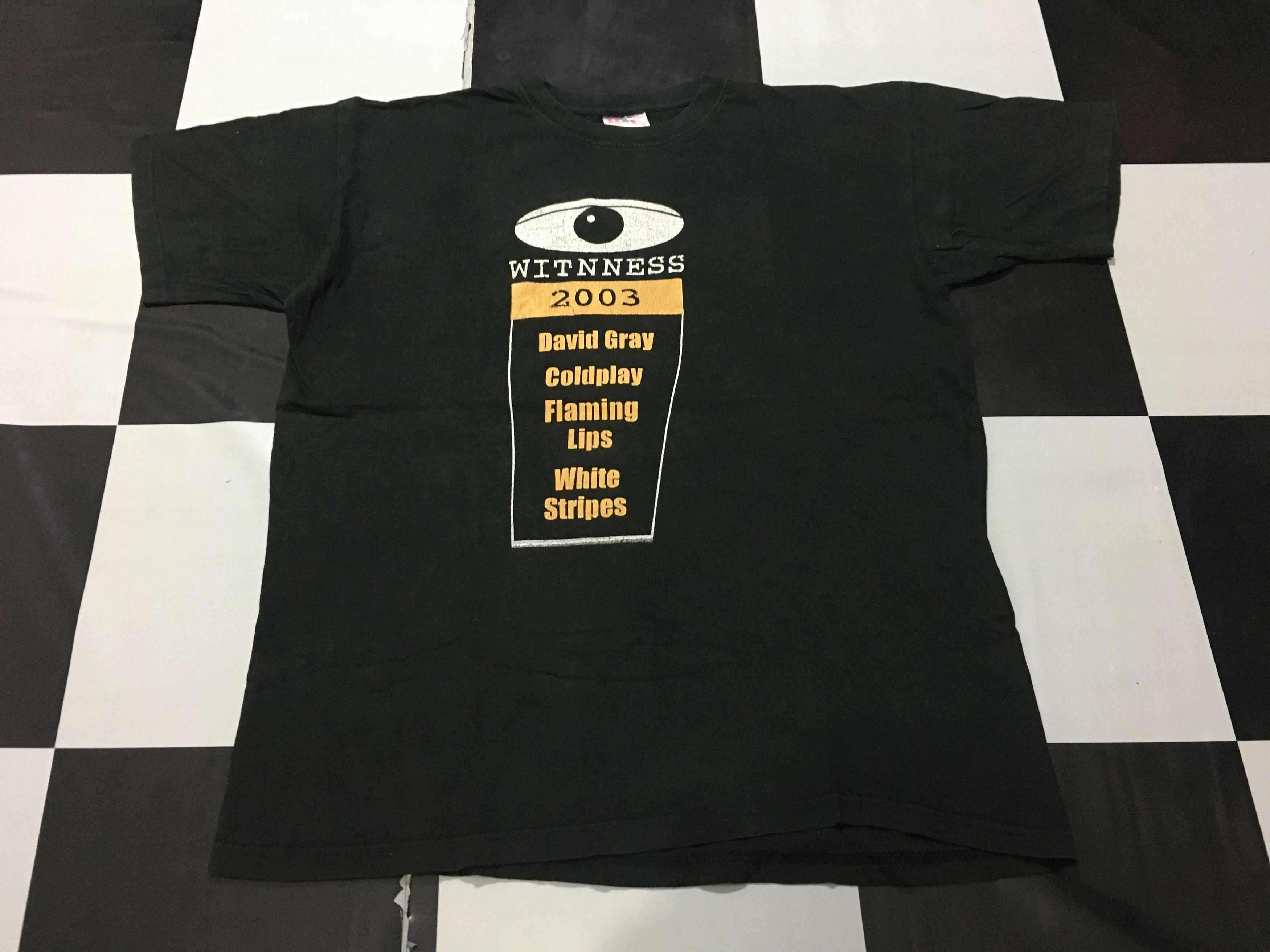 Band Tees × Vintage 🔥Y2K Vintage Witnness Tour Shirt 2003 Flaming Lips White Stripes Size US L / EU 52-54 / 3 - 2 Thumbnail