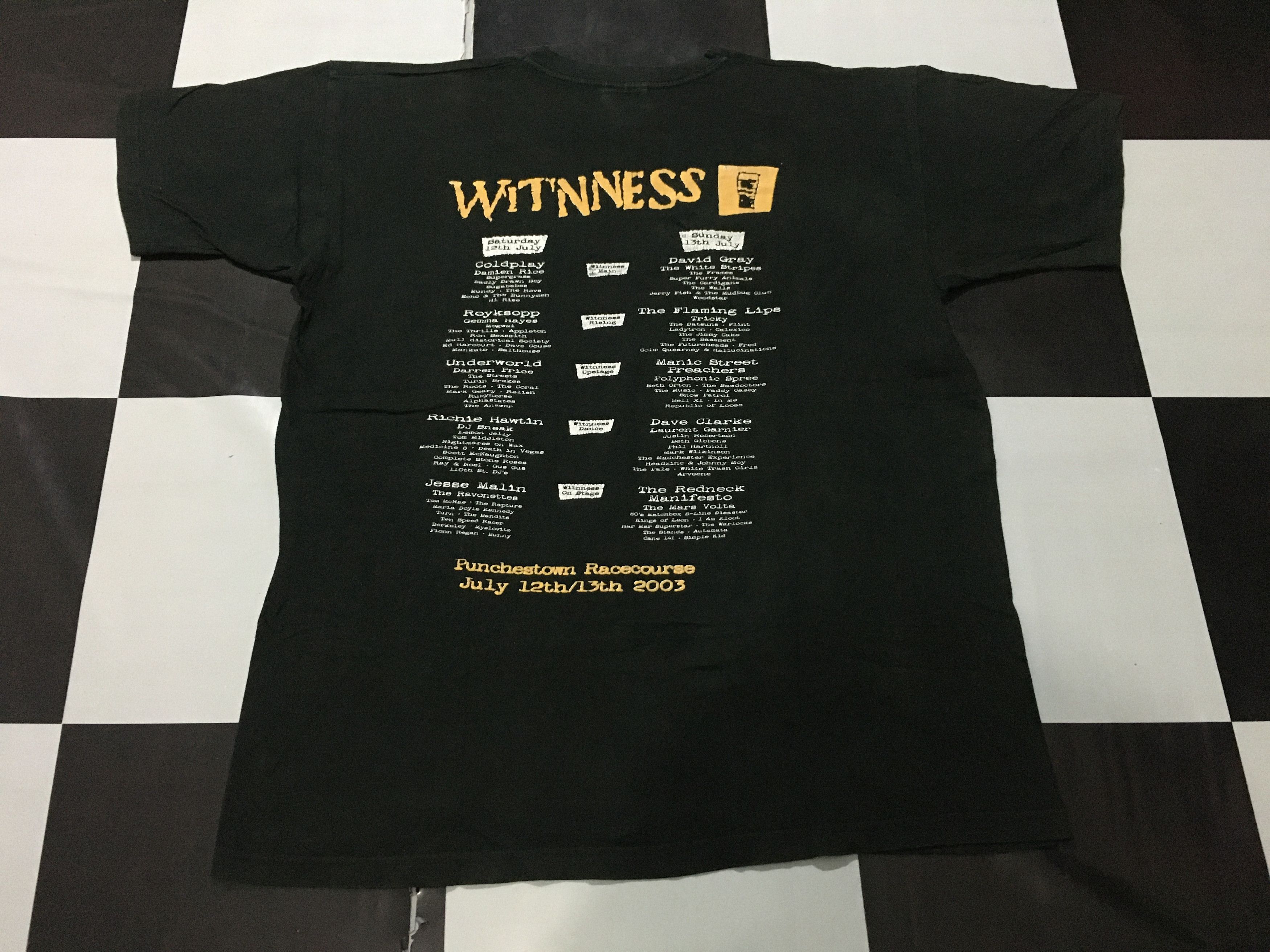 Band Tees × Vintage 🔥Y2K Vintage Witnness Tour Shirt 2003 Flaming Lips White Stripes Size US L / EU 52-54 / 3 - 4 Thumbnail