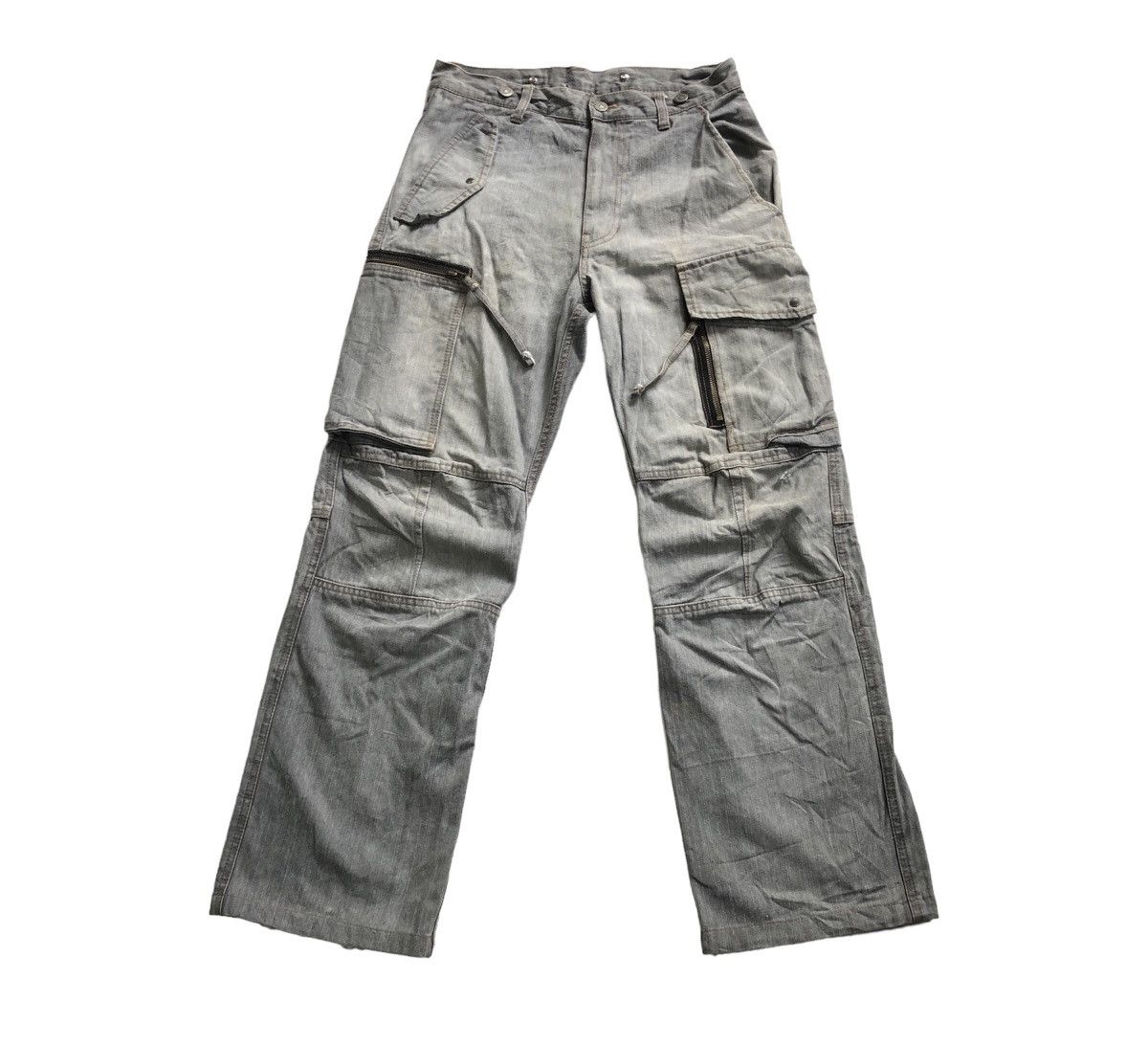 If Six Was Nine × Japanese Brand × PPFM 🔥Rare🔥 PPFM Tactical Cargo Fades Pant Size US 30 / EU 46 - 1 Thumbnail