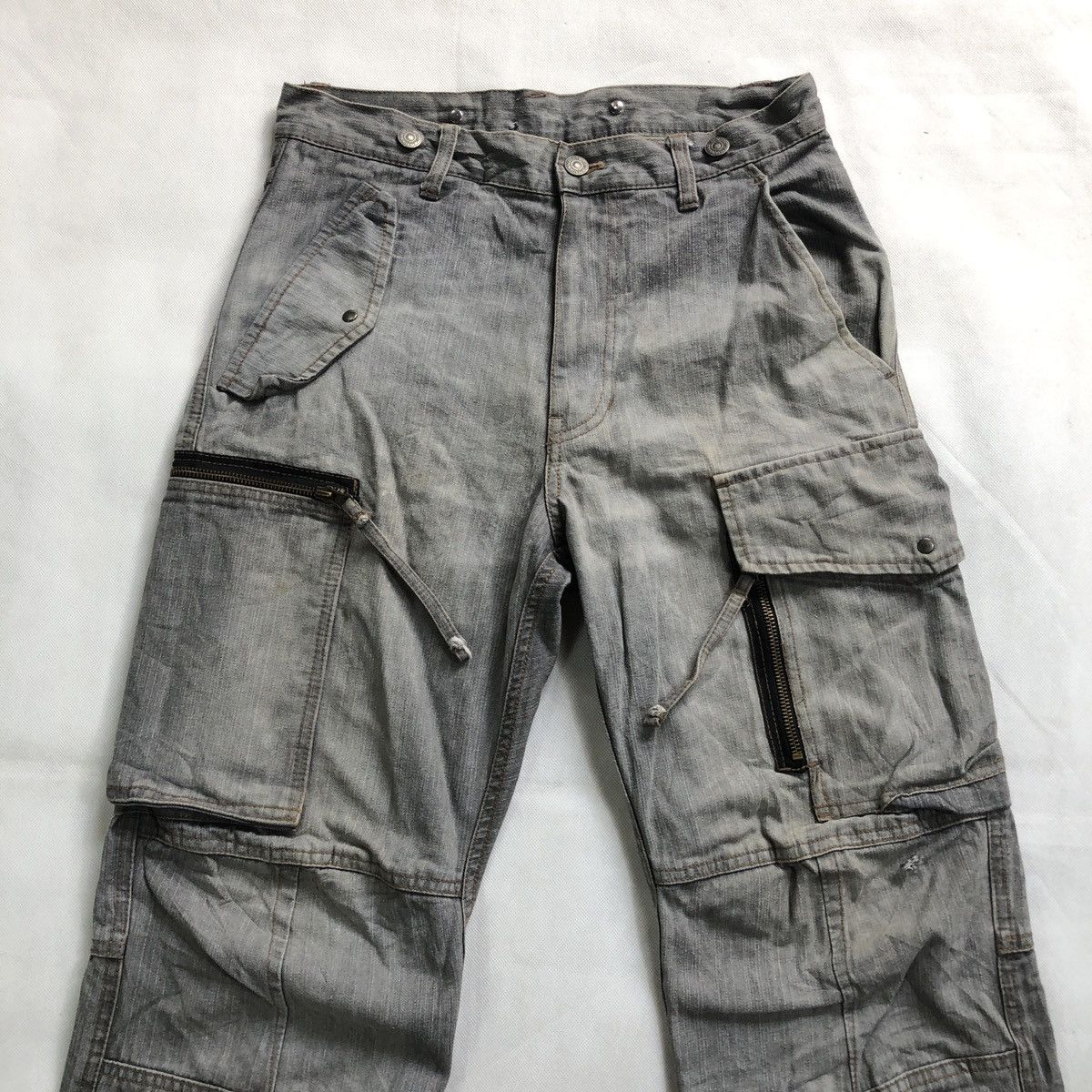 If Six Was Nine × Japanese Brand × PPFM 🔥Rare🔥 PPFM Tactical Cargo Fades Pant Size US 30 / EU 46 - 4 Thumbnail