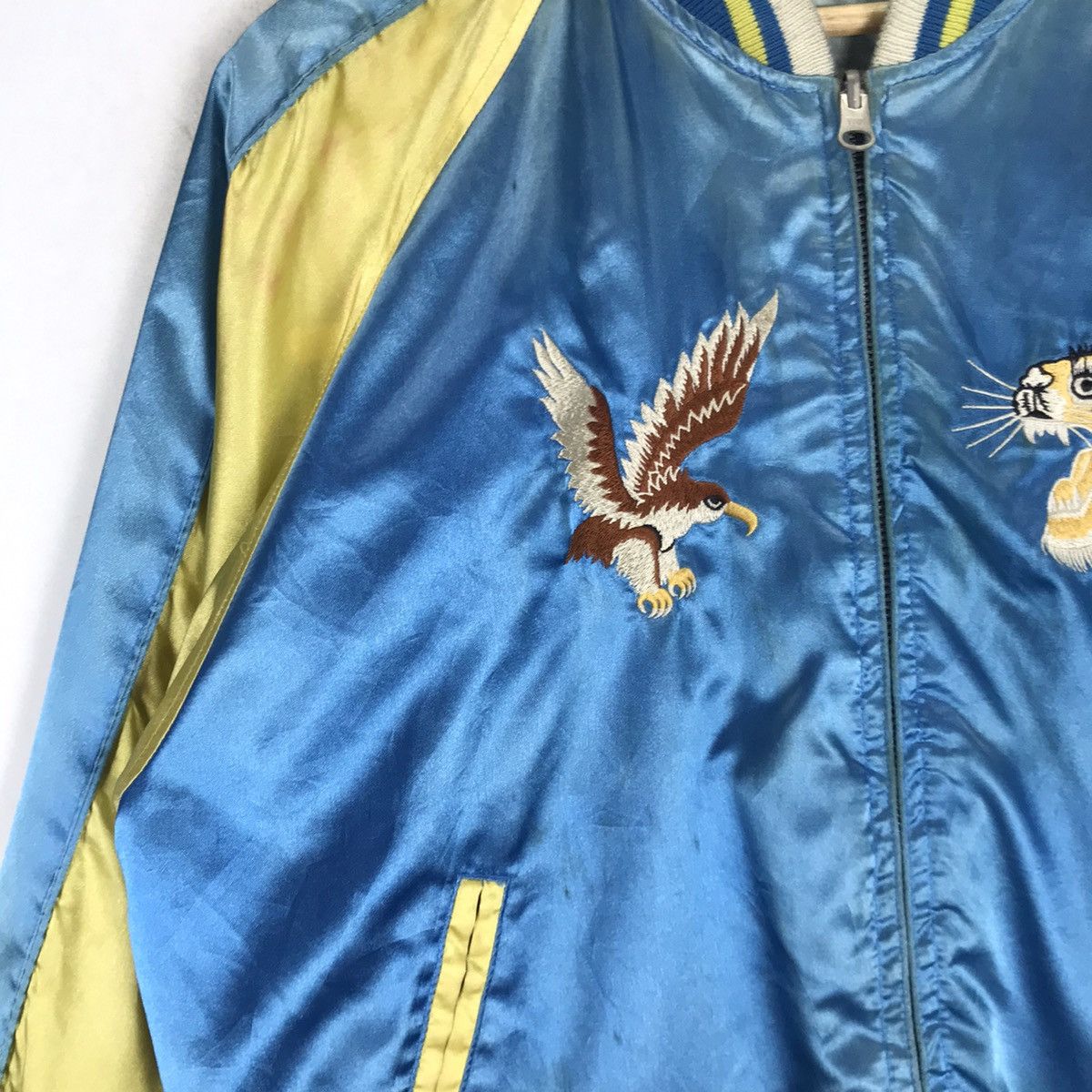 Japanese Brand × Other Rare🔥Neyries Eagle Tiger Dragon Reversible Sukajan Japan Size US M / EU 48-50 / 2 - 14 Thumbnail