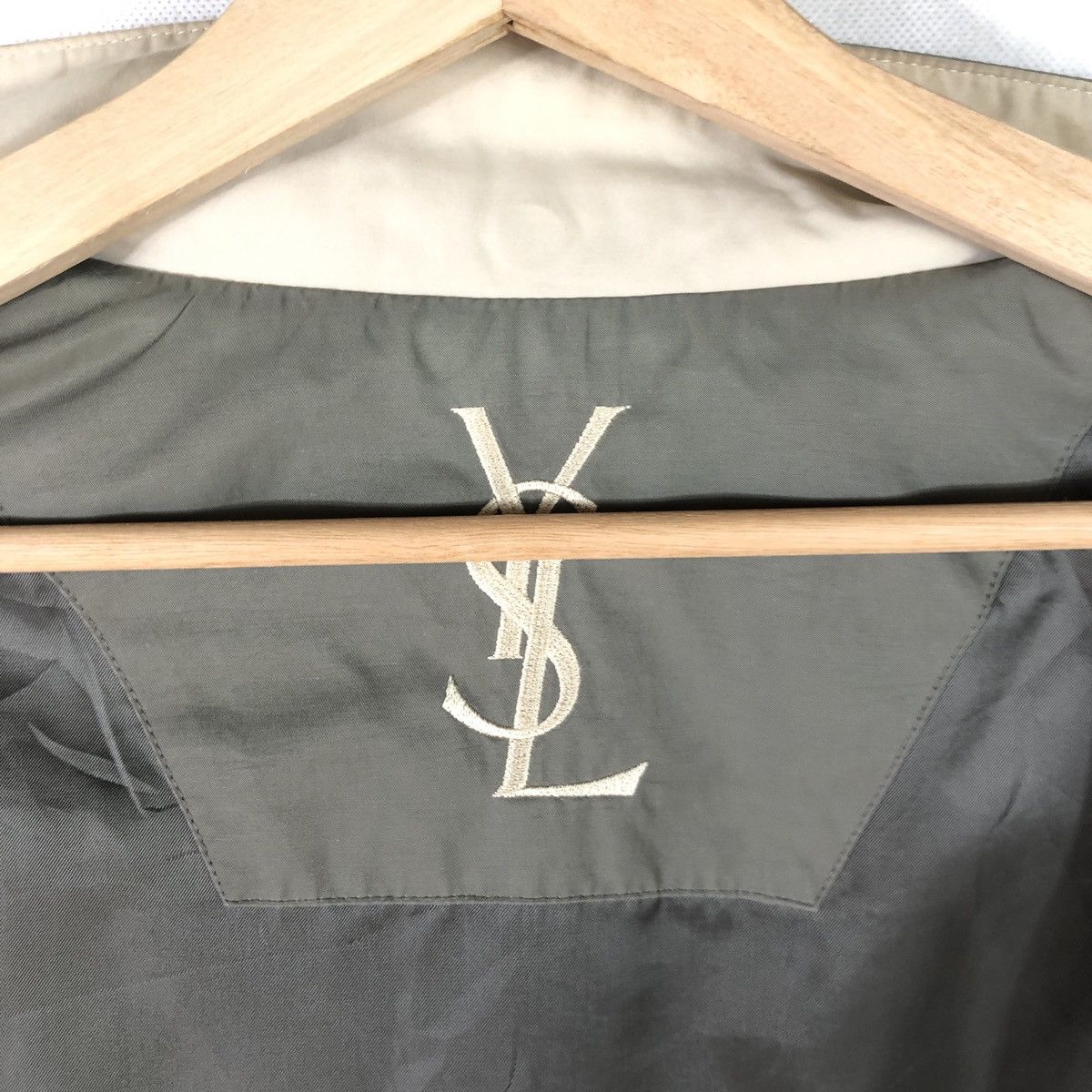 Yves Saint Laurent Vintage Ysl Yves Saint Laurent Zipper Olive Grey Jacket Size US L / EU 52-54 / 3 - 12 Thumbnail
