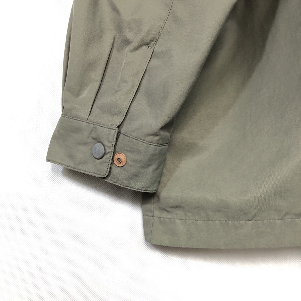 Yves Saint Laurent Vintage Ysl Yves Saint Laurent Zipper Olive Grey Jacket Size US L / EU 52-54 / 3 - 9 Thumbnail