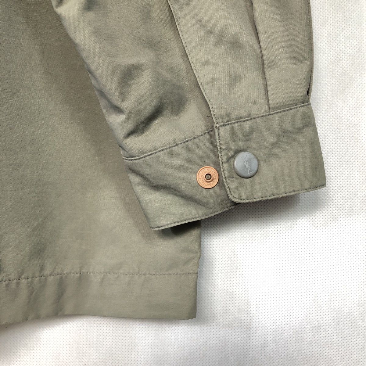 Yves Saint Laurent Vintage Ysl Yves Saint Laurent Zipper Olive Grey Jacket Size US L / EU 52-54 / 3 - 8 Thumbnail