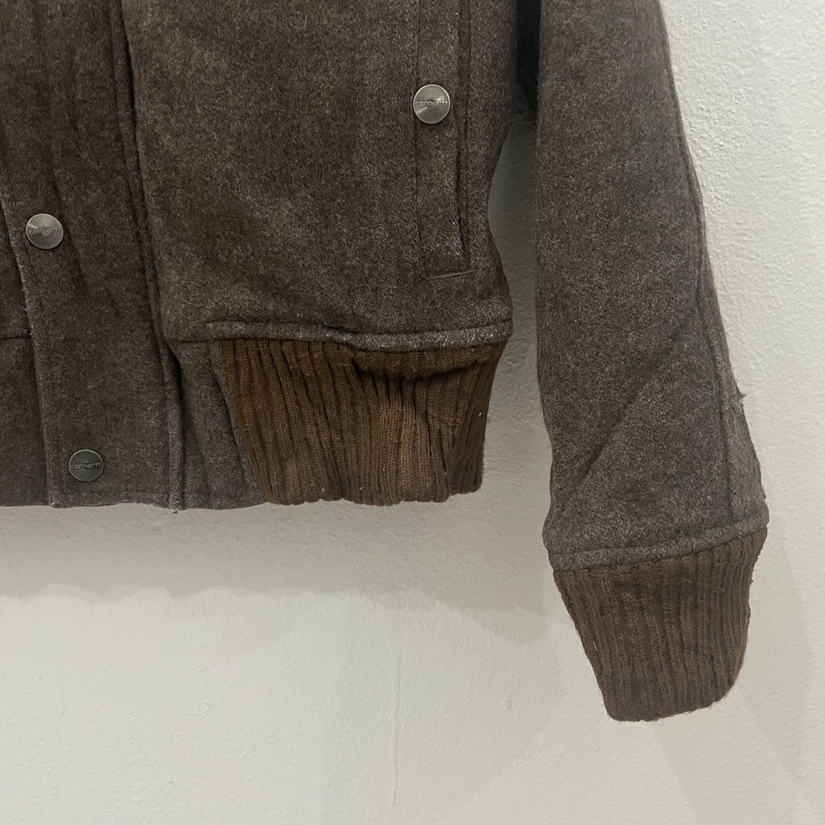 Carhartt Vintage Carhatt Hoodies Wool Jacket Size L / US 10 / IT 46 - 2 Thumbnail