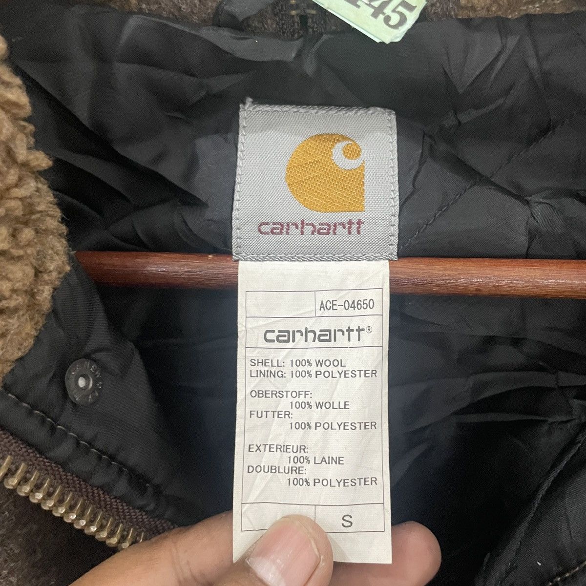 Carhartt Vintage Carhatt Hoodies Wool Jacket Size L / US 10 / IT 46 - 6 Thumbnail