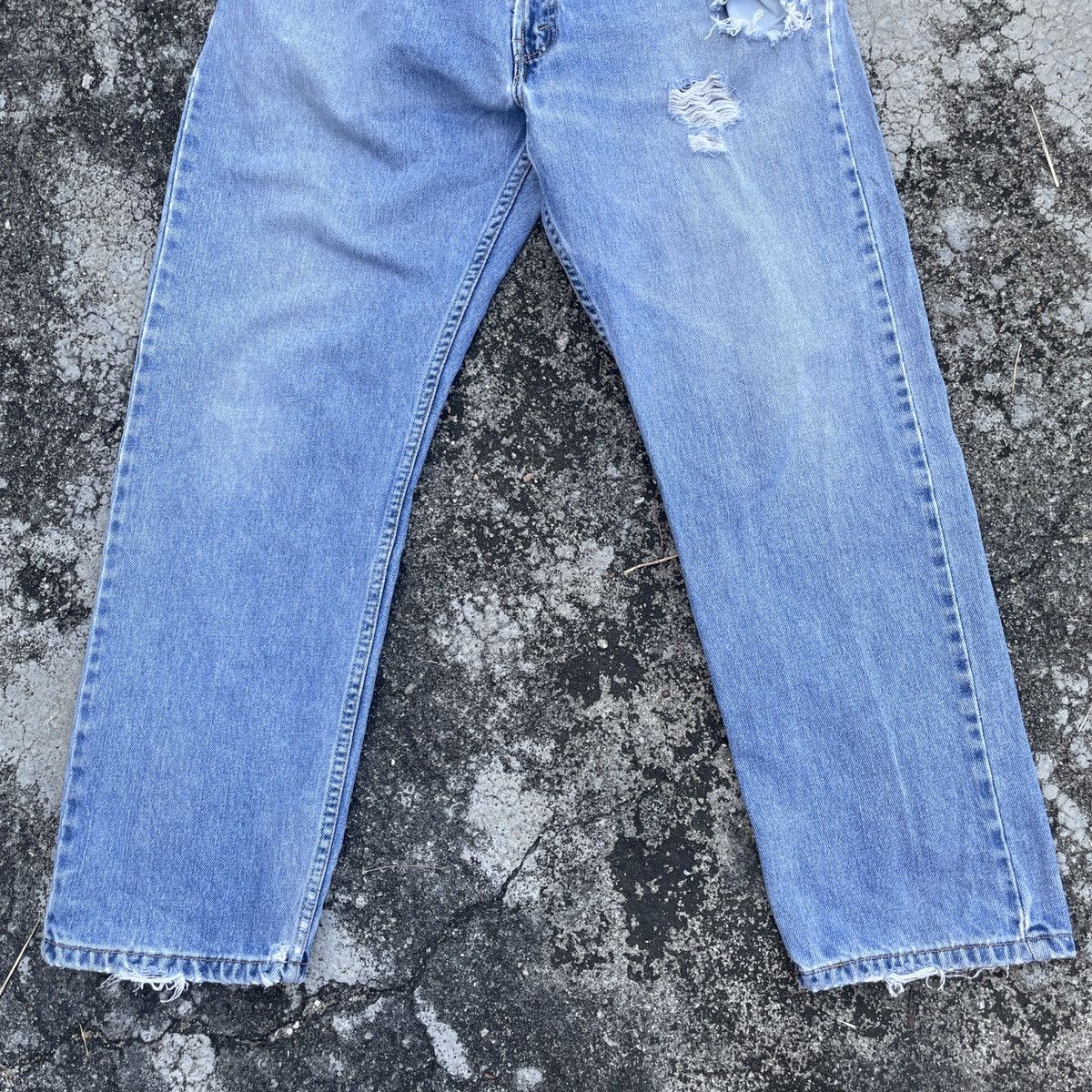 Levi's Vintage Levis 505 Distressed Denim Jeans Size US 34 / EU 50 - 4 Thumbnail