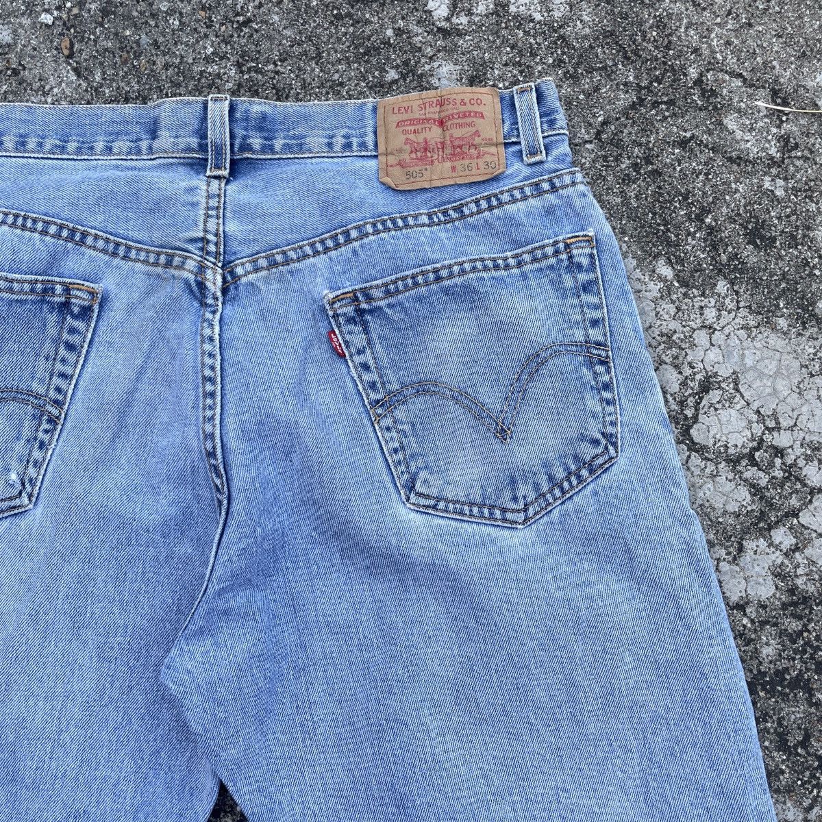 Levi's Vintage Levis 505 Distressed Denim Jeans Size US 34 / EU 50 - 9 Thumbnail