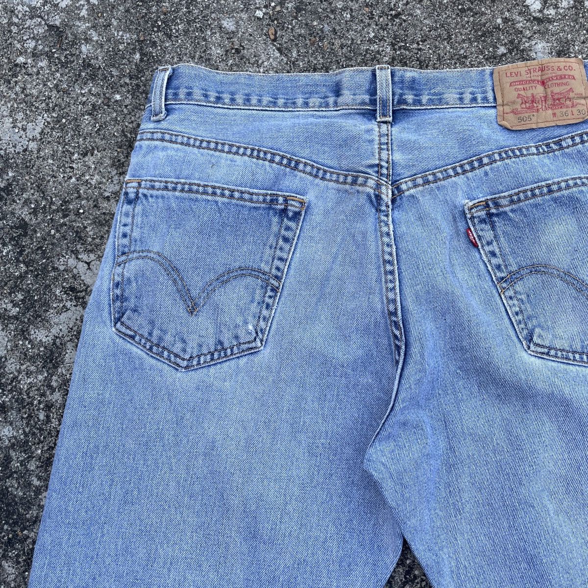 Levi's Vintage Levis 505 Distressed Denim Jeans Size US 34 / EU 50 - 10 Thumbnail