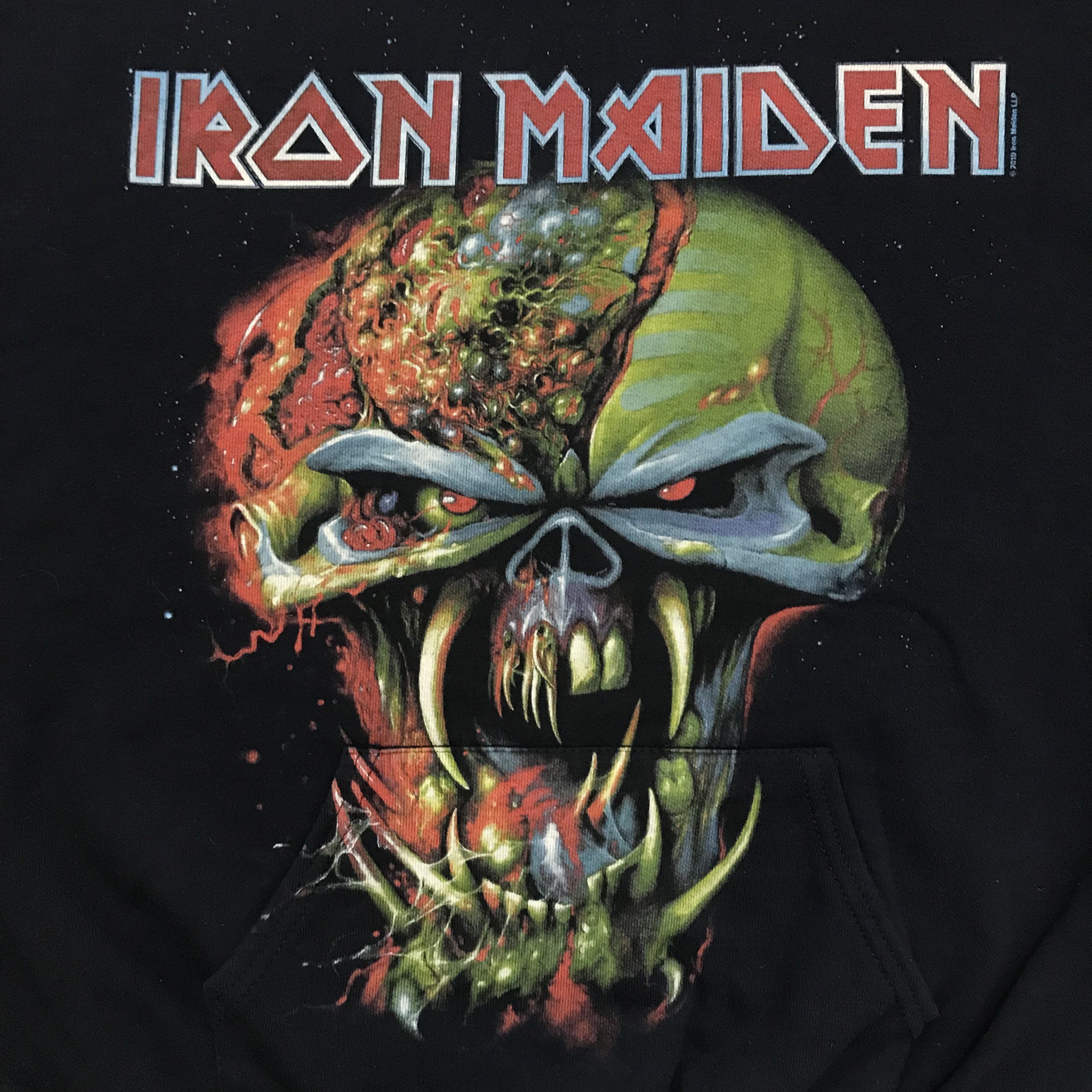 Band Tees × Iron Maiden × Vintage IRON MAIDEN Vintage Hoodie Metal Y2K Tour Rock Streetwear Size US L / EU 52-54 / 3 - 4 Thumbnail