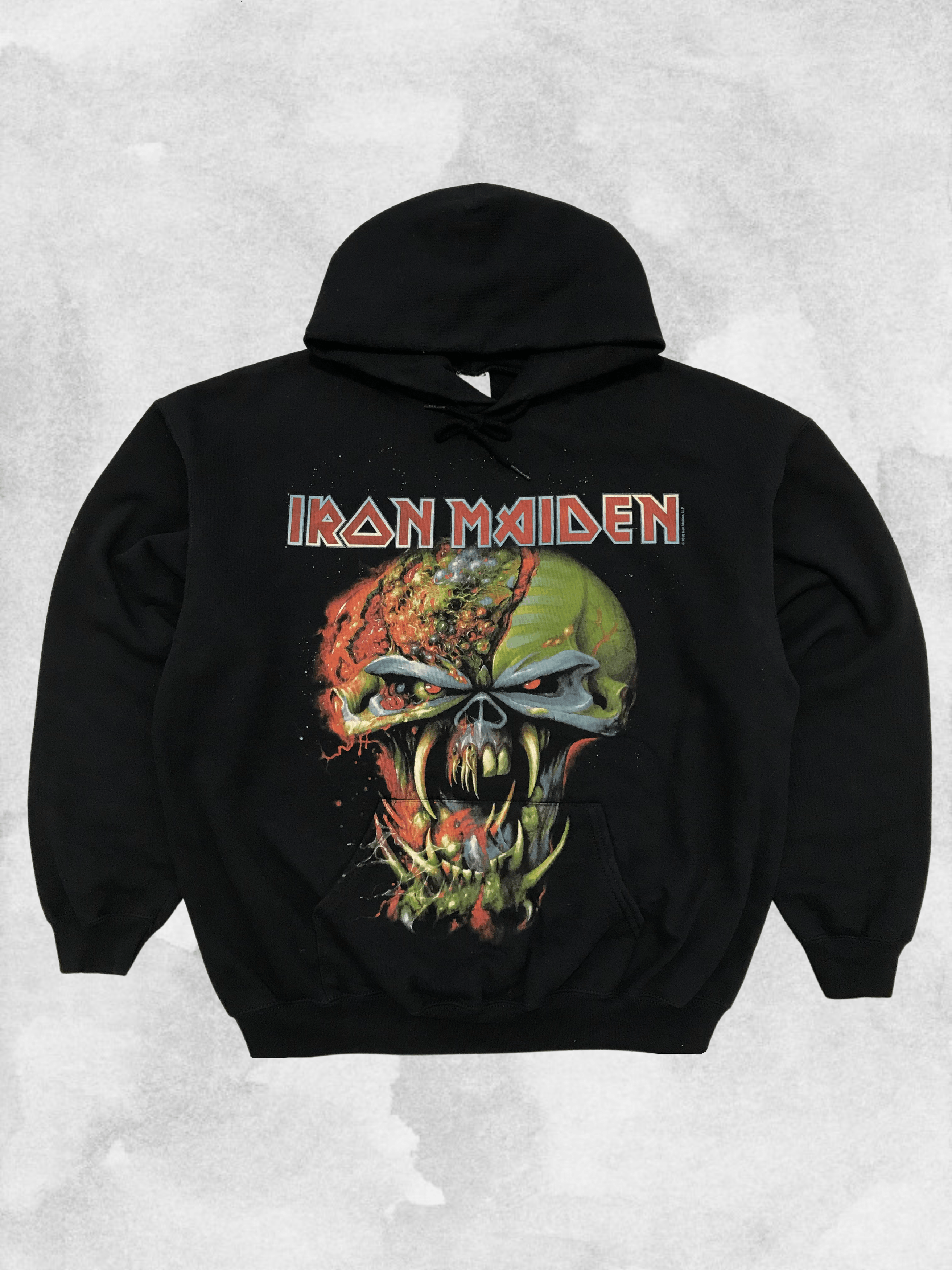 Band Tees × Iron Maiden × Vintage IRON MAIDEN Vintage Hoodie Metal Y2K Tour Rock Streetwear Size US L / EU 52-54 / 3 - 1 Thumbnail