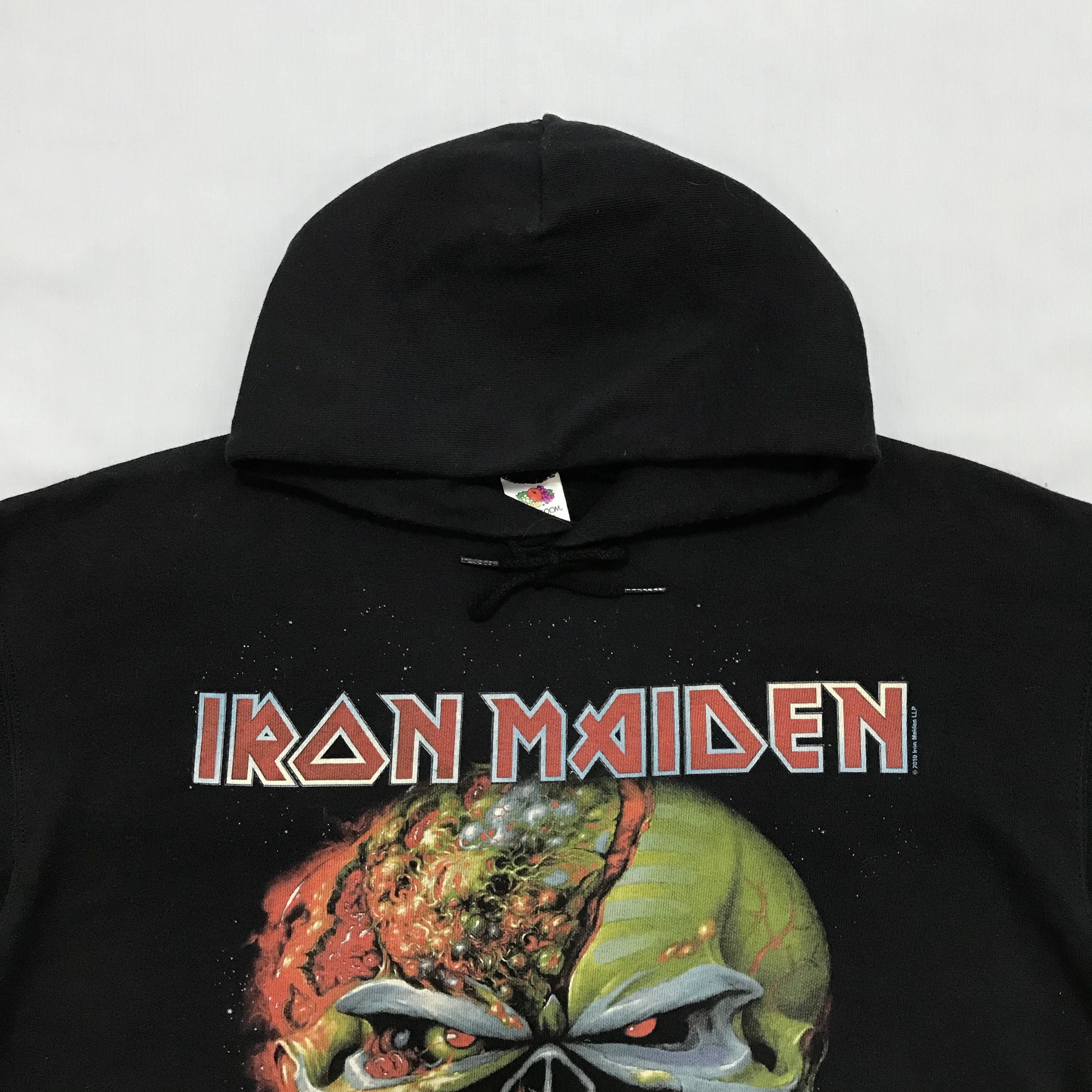 Band Tees × Iron Maiden × Vintage IRON MAIDEN Vintage Hoodie Metal Y2K Tour Rock Streetwear Size US L / EU 52-54 / 3 - 3 Thumbnail
