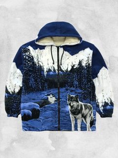 Supreme Wolf Fleece Jacket | Grailed