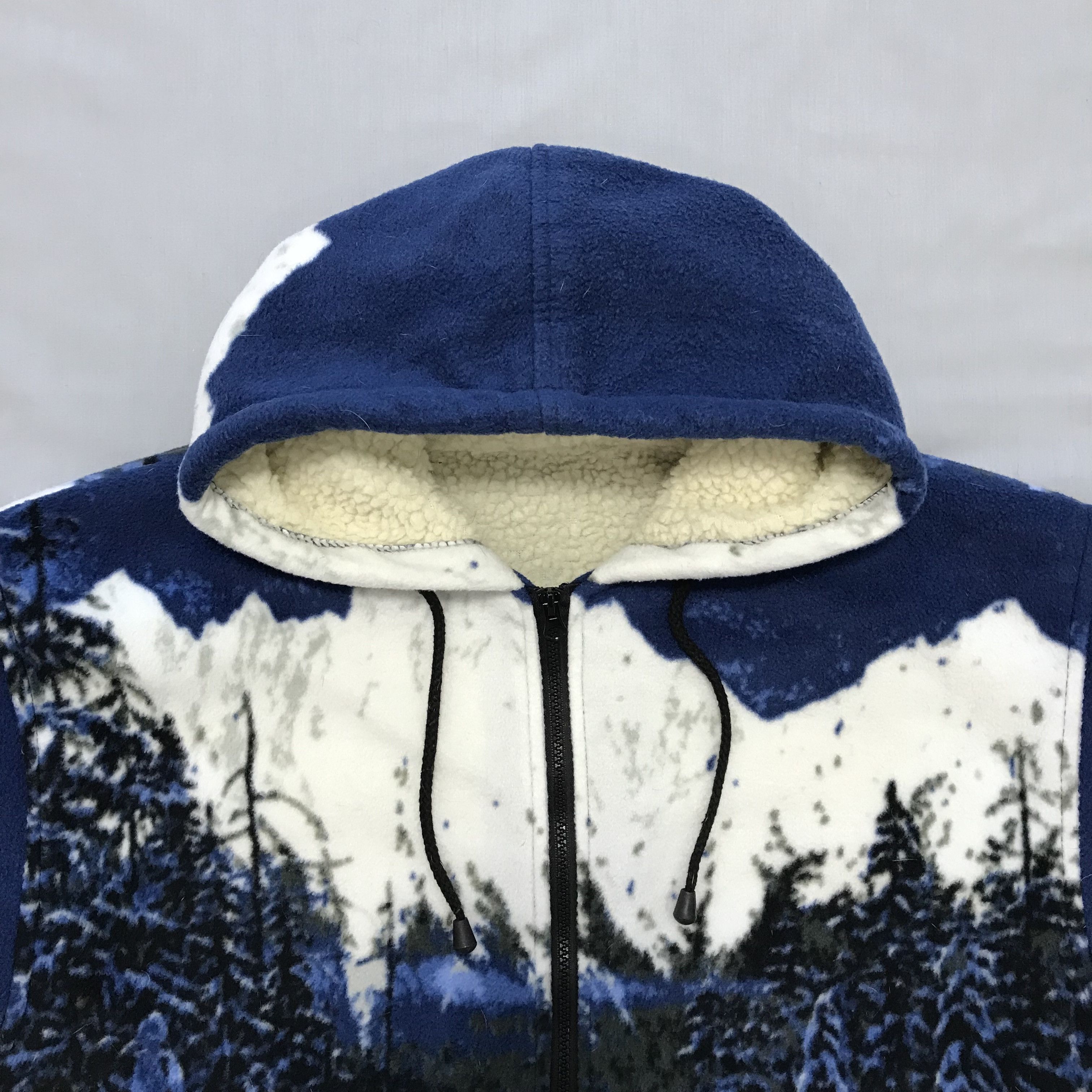 Vintage Vintage Fleece Jacket All Over Print Wolf Supreme Asap 90s Size US M / EU 48-50 / 2 - 3 Thumbnail