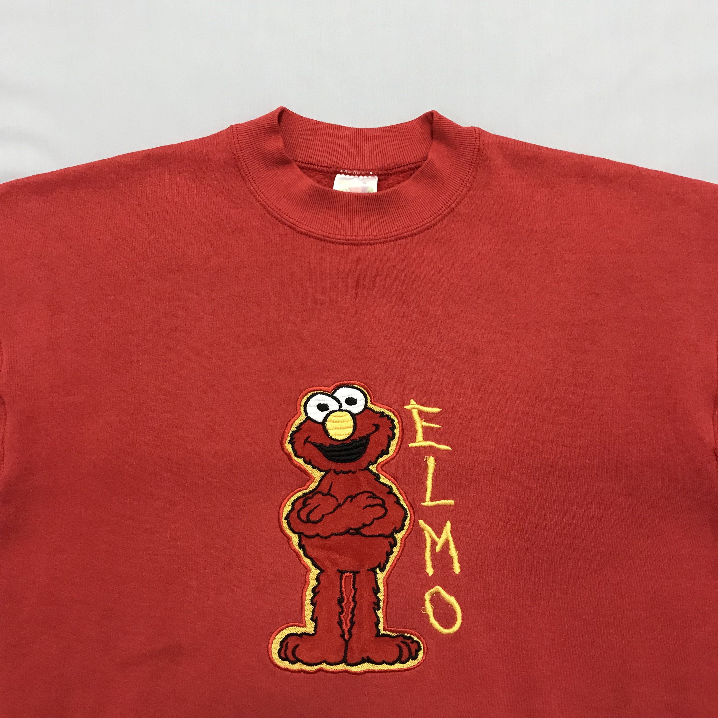 Cartoon Network × Kaws × Vintage ELMO Sesame Street KAWS Vintage Sweatshirt Crewneck 80s 90s Size US L / EU 52-54 / 3 - 3 Thumbnail
