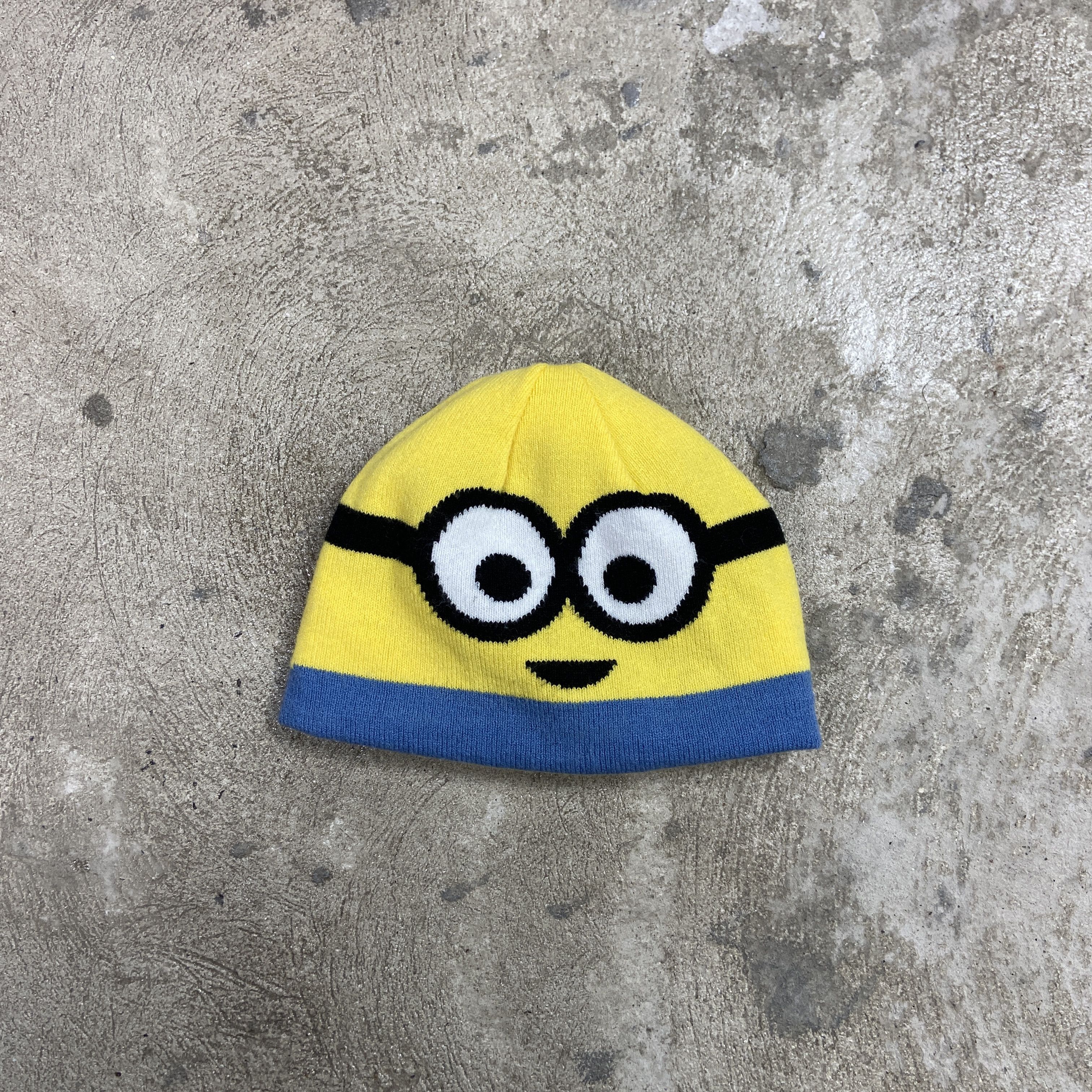 Vintage MINION SAD OR HAPPY Y2K RARE VINTAGE REVERSIBLE HAT - № 4043 Size ONE SIZE - 2 Thumbnail