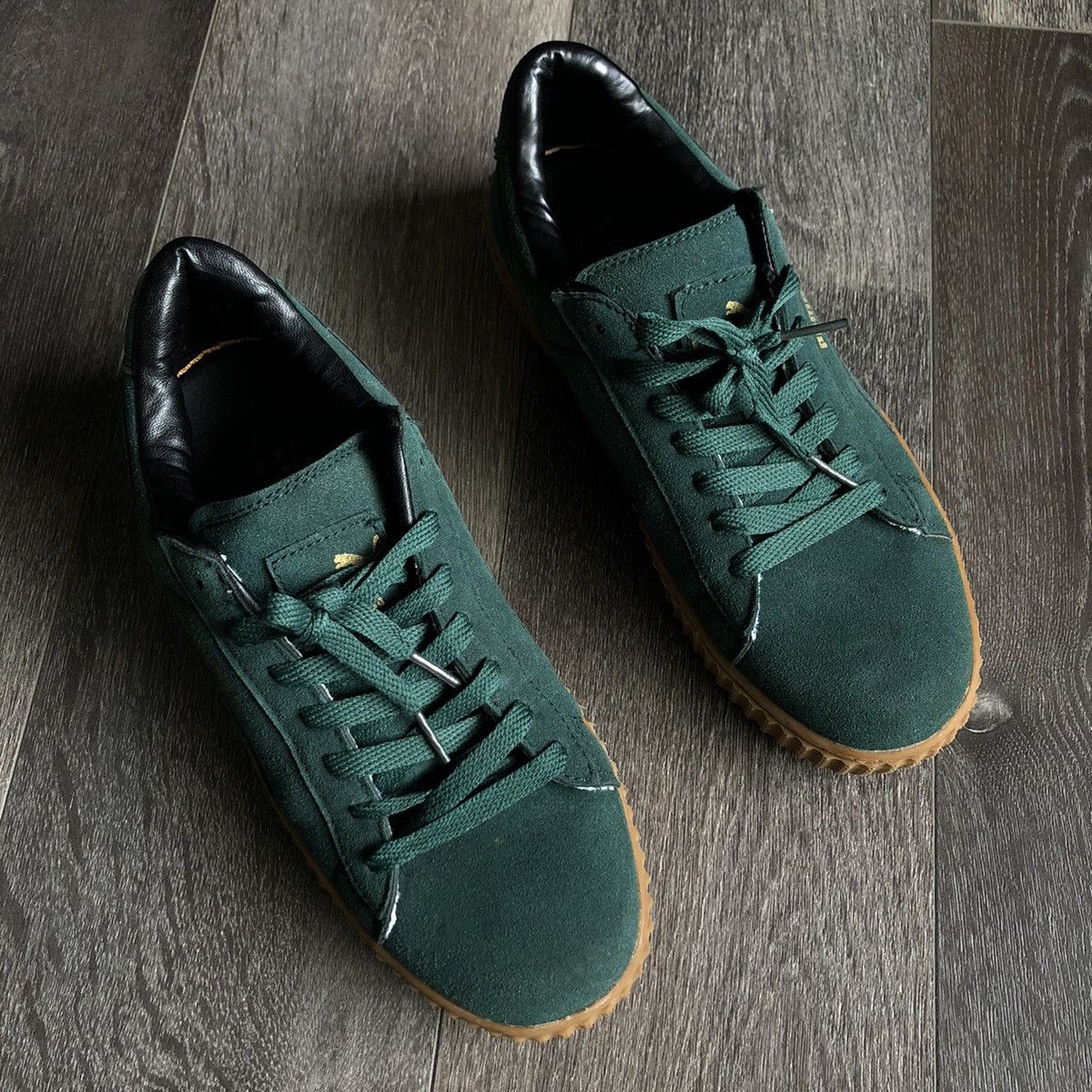 Fenty × Puma Vintage Puma X Fenty Rihanna Green Suede Creepers Gum Shoes Size US 8.5 / IT 38.5 - 3 Thumbnail