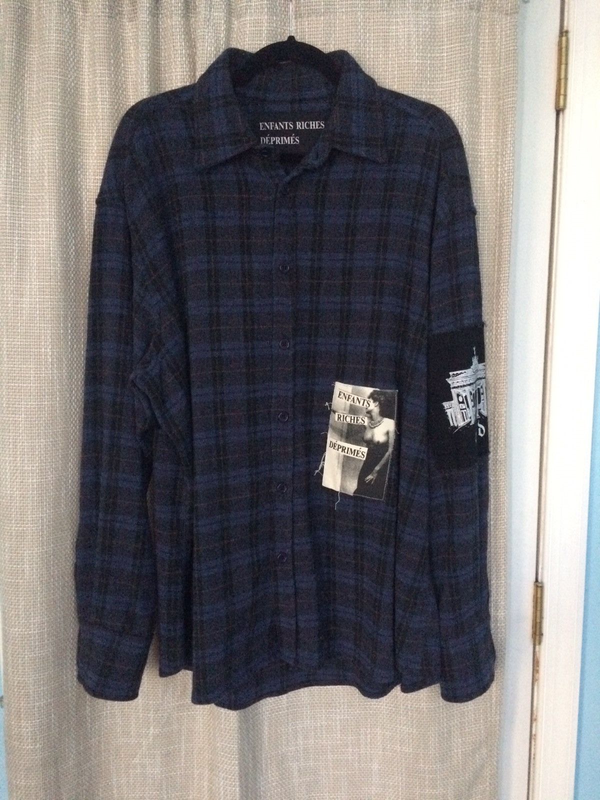 Kanye Frozen Beauties Blue Wool Flannel