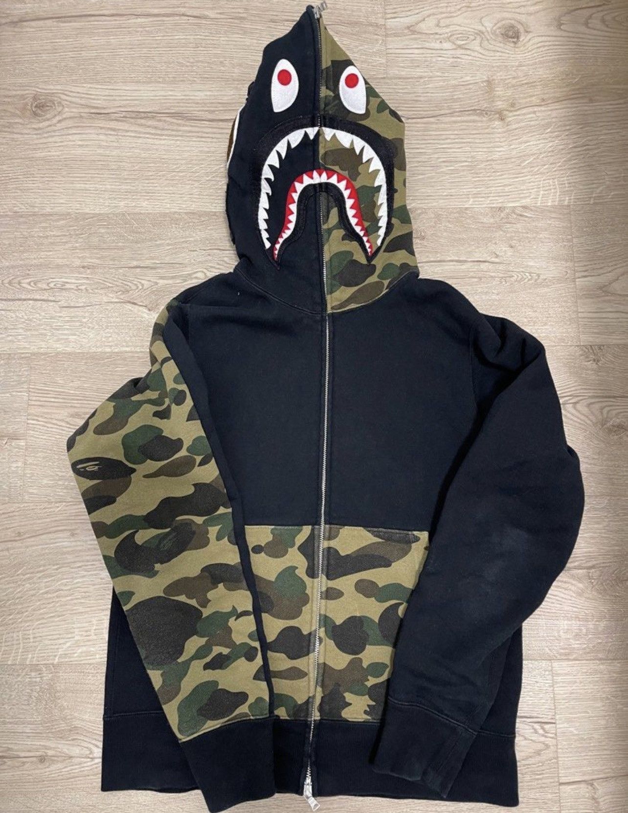 Bape Free Shipping Bape 20th Anniversary Shark Full Zip Hoodie Grailed