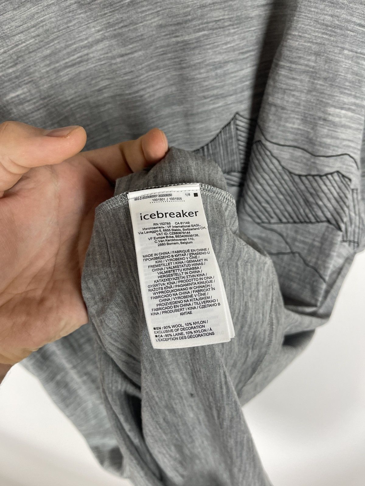 Icebreaker Icebreaker Man wool big mountain logo tee shirt outdoor Size US XXL / EU 58 / 5 - 8 Thumbnail