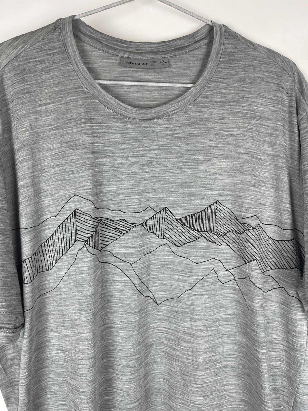 Icebreaker Icebreaker Man wool big mountain logo tee shirt outdoor Size US XXL / EU 58 / 5 - 3 Thumbnail