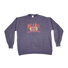 Vintage Chicago Bears NFL Logo 7 Pullover Sweatshirt 