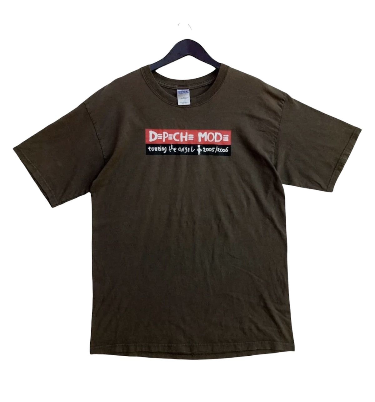 Band Tees 💥VINTAGE DEPECHE MODE playing the angel new wave band shirt Size US L / EU 52-54 / 3 - 1 Thumbnail