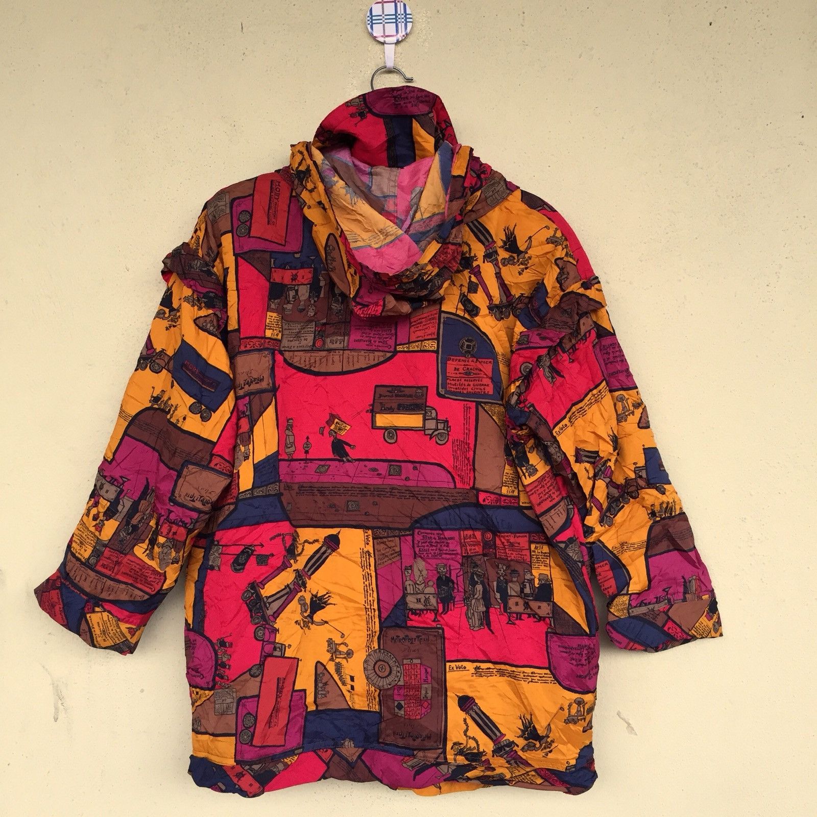 Vintage Vintage!! H-L HENRI LUC CHAPIUS Sportwear Cote D'Azur Designer Outdoor Windbreaker Full Print Pop Art Henri Luc Chapius Women Size Large Size US L / EU 52-54 / 3 - 2 Thumbnail