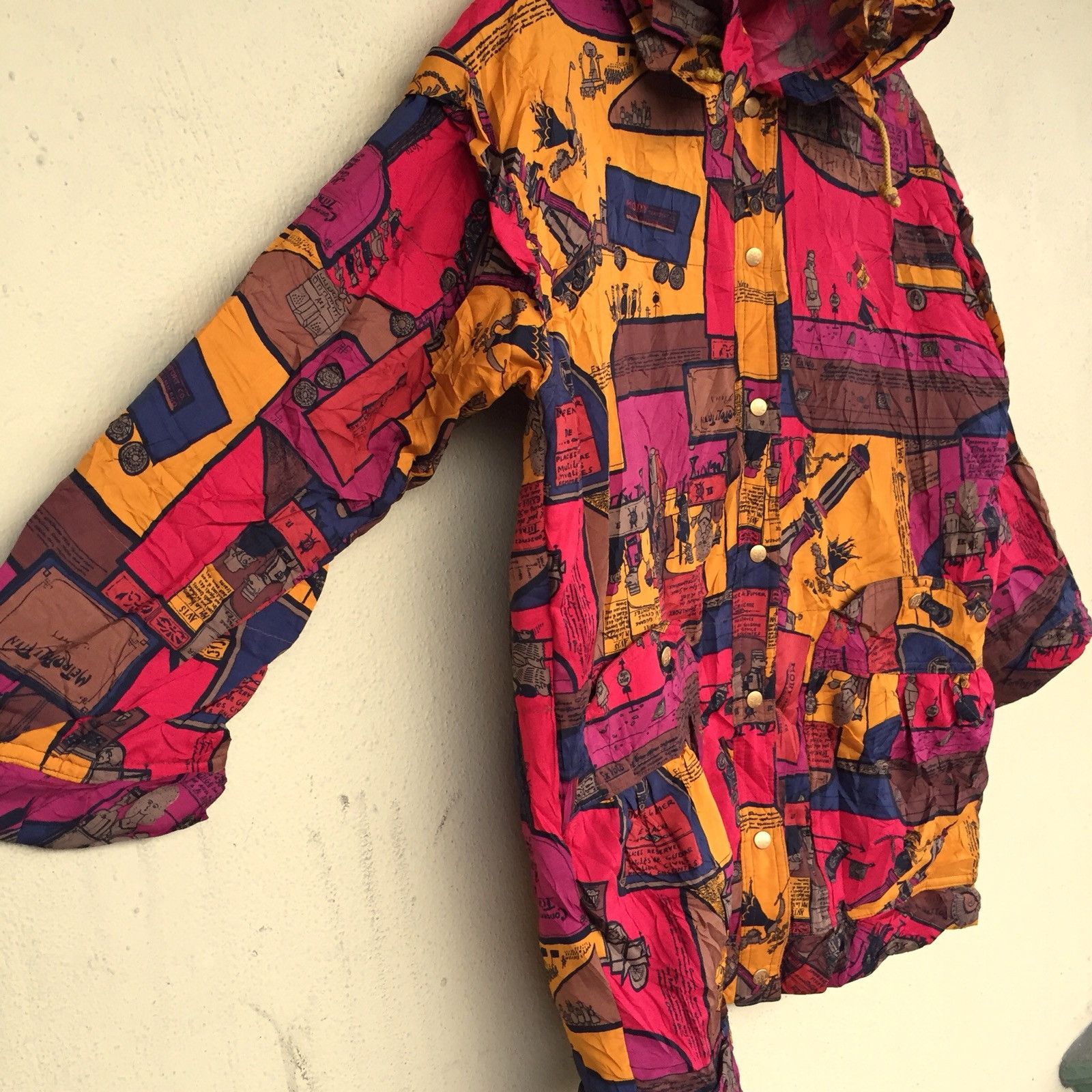 Vintage Vintage!! H-L HENRI LUC CHAPIUS Sportwear Cote D'Azur Designer Outdoor Windbreaker Full Print Pop Art Henri Luc Chapius Women Size Large Size US L / EU 52-54 / 3 - 3 Thumbnail