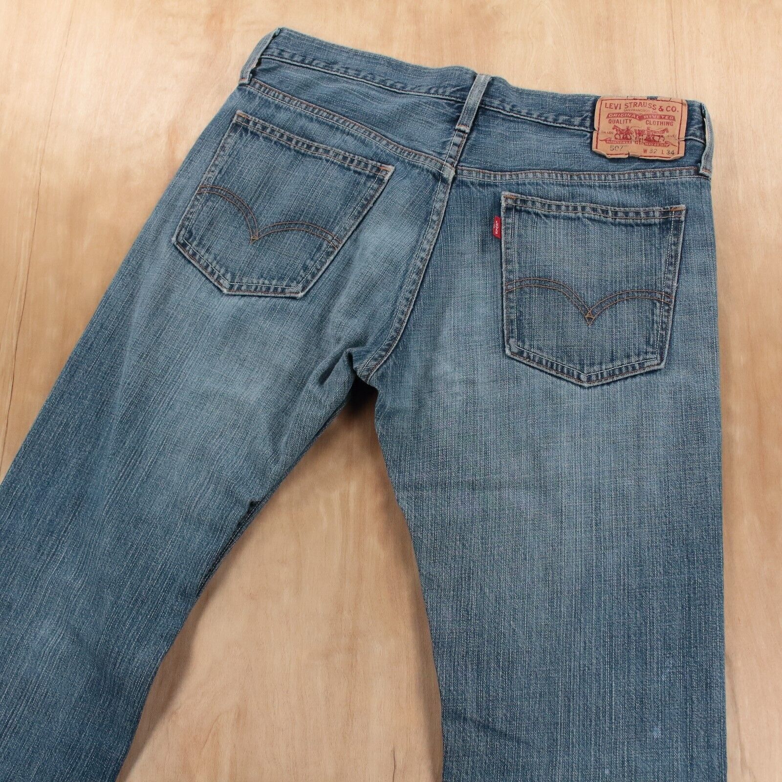 Jeans Levi's Boot Cut Stretch - Taille 14 (32 De Longueur), Couleur Mint, Occasion Excellent état