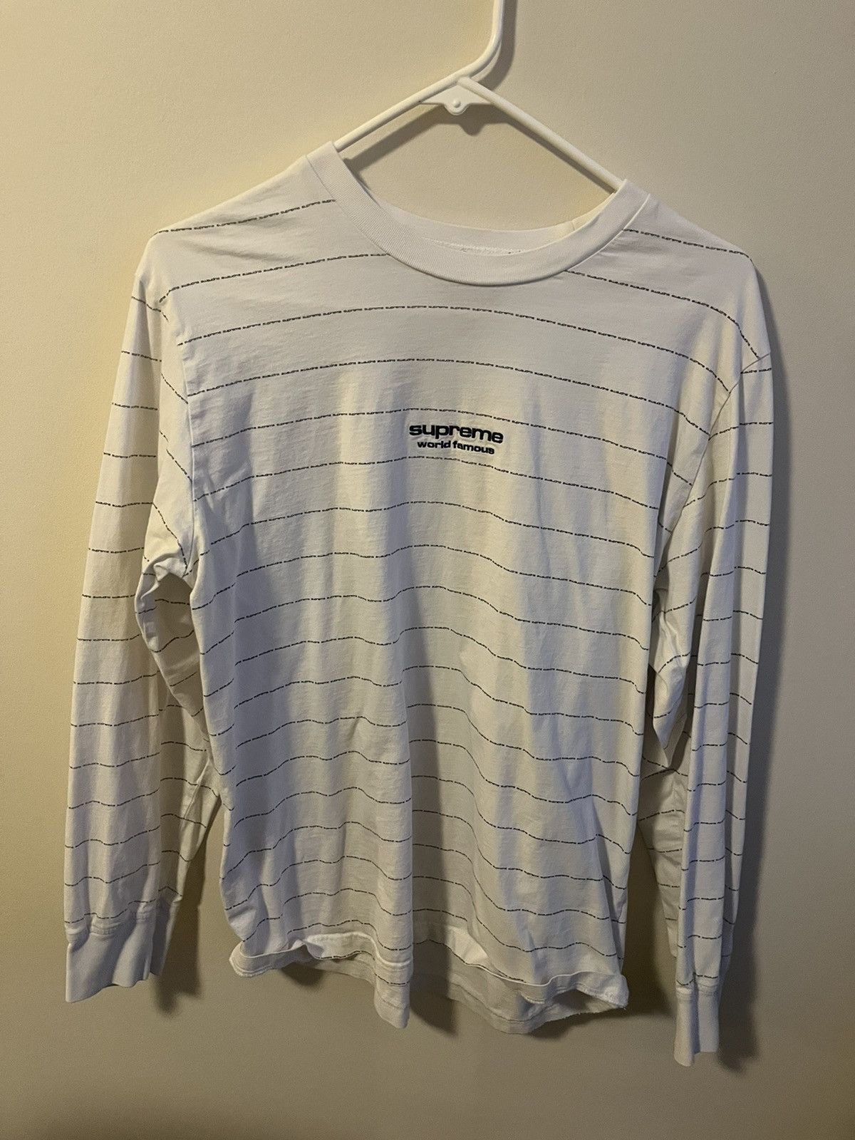 Supreme Supreme striped long sleeve shirt Size US M / EU 48-50 / 2 - 5 Thumbnail