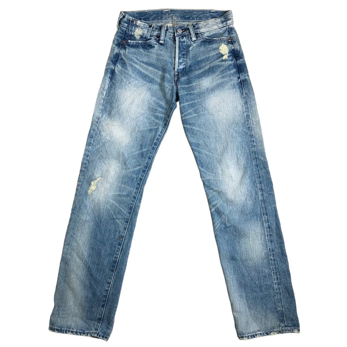 Jean Vintage Levi's Selvedge Big E - Taille 34x29, Délavé, Fermeture éclair Années 70