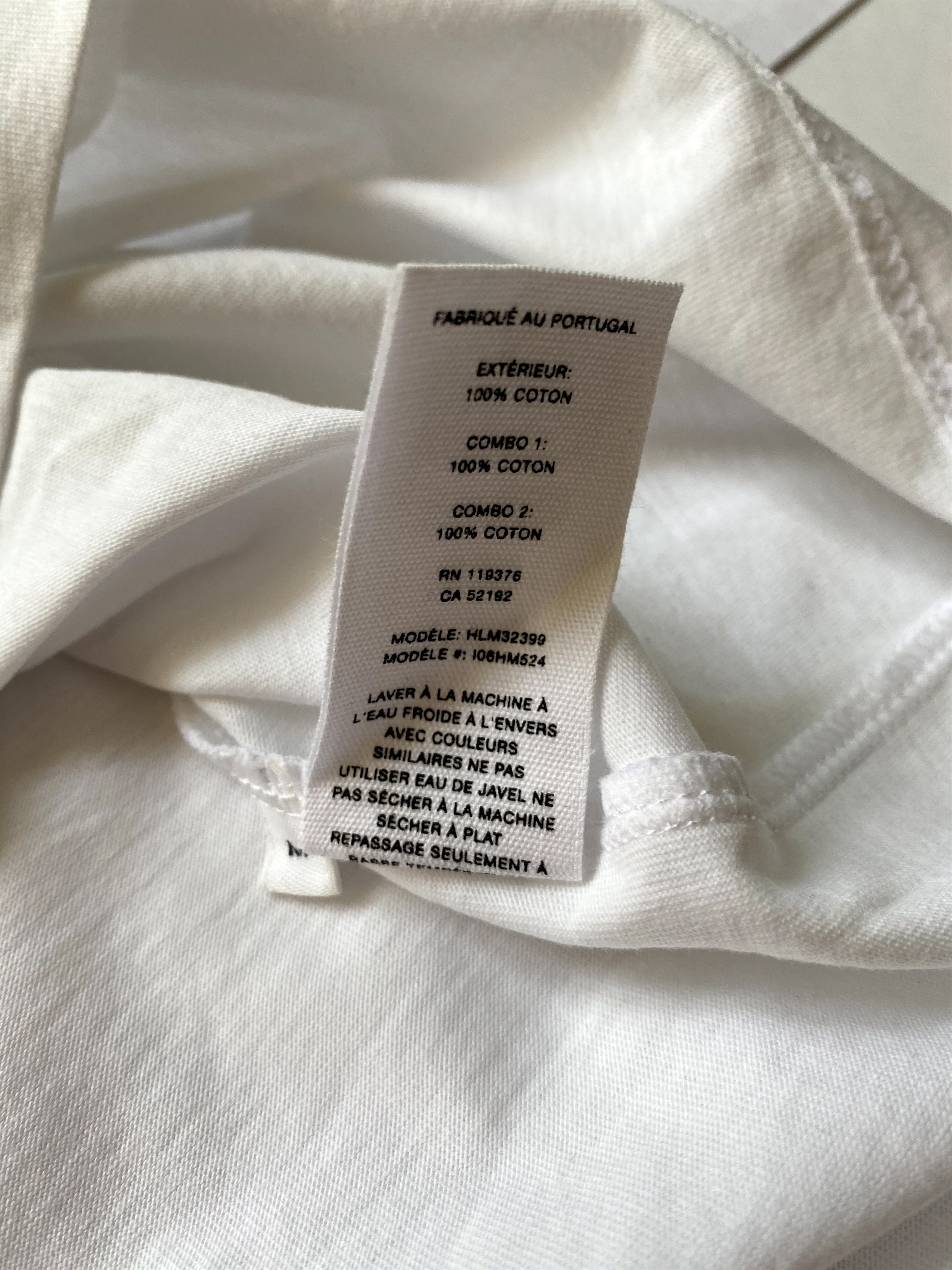 Helmut Lang ⚡️QUICK SALE⚡️ Helmut Lang White with Yellow Stripe Tshirt Size US M / EU 48-50 / 2 - 5 Thumbnail
