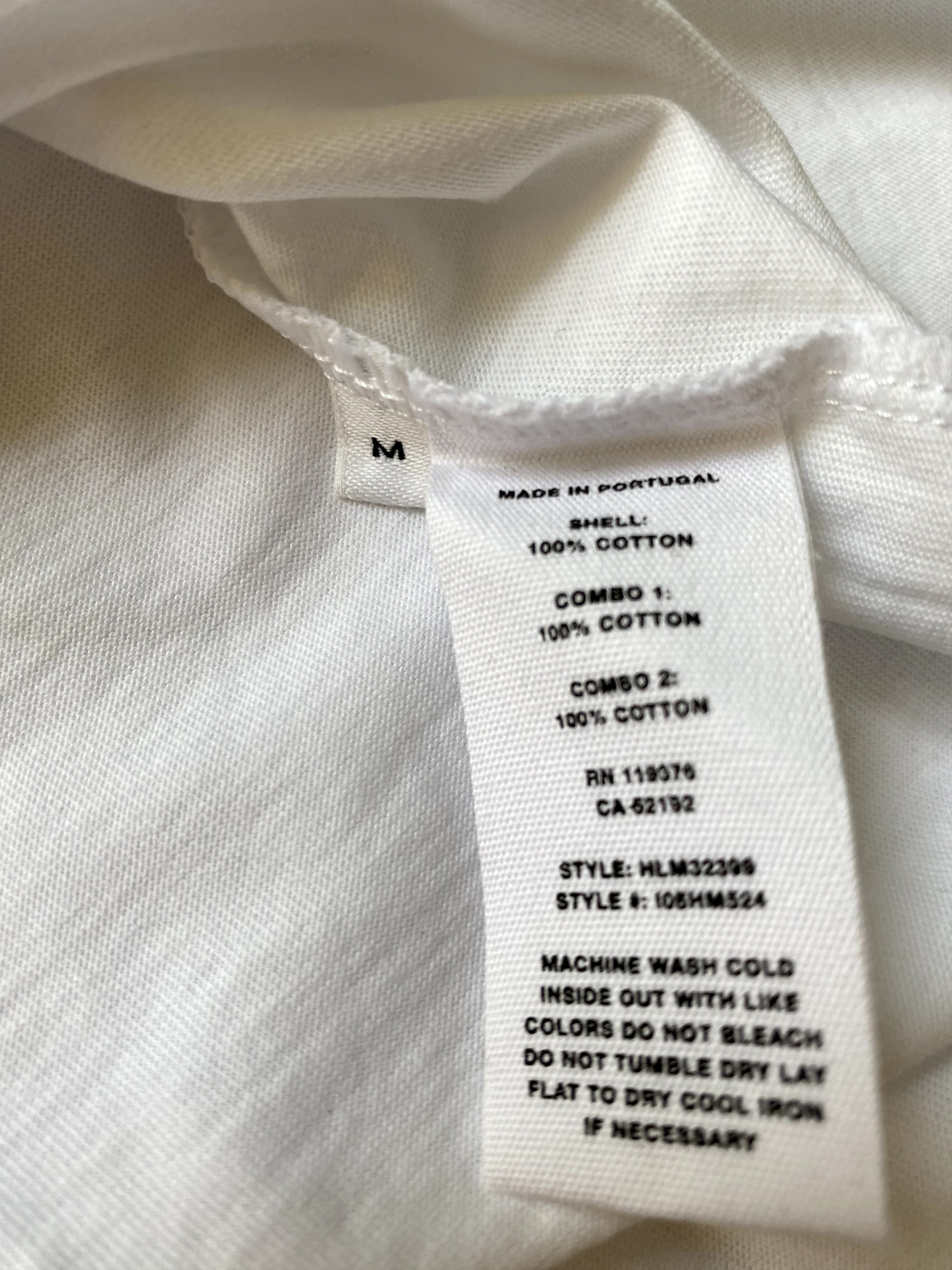 Helmut Lang ⚡️QUICK SALE⚡️ Helmut Lang White with Yellow Stripe Tshirt Size US M / EU 48-50 / 2 - 4 Thumbnail
