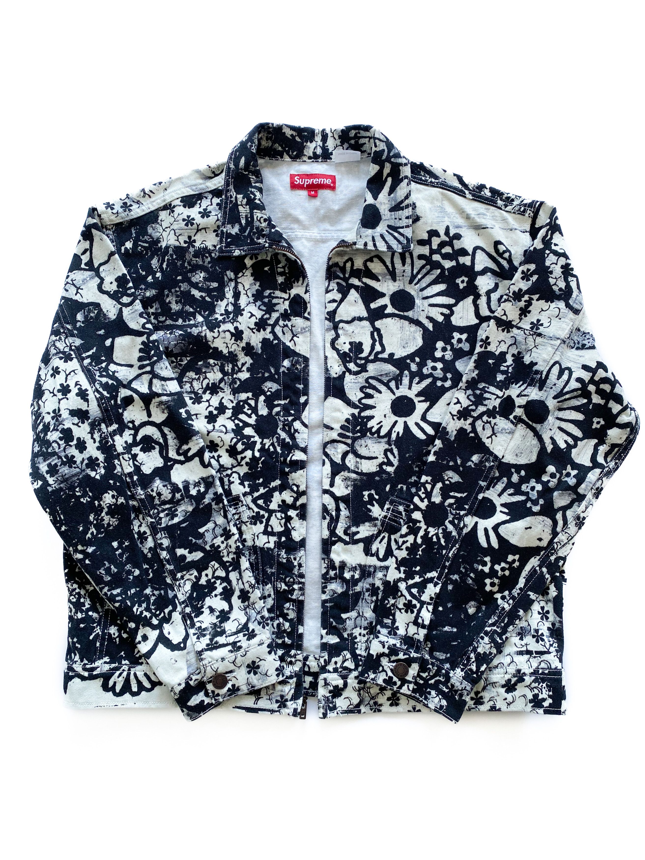 Supreme Supreme x Christopher Wool scribble zip up jacket | Grailed