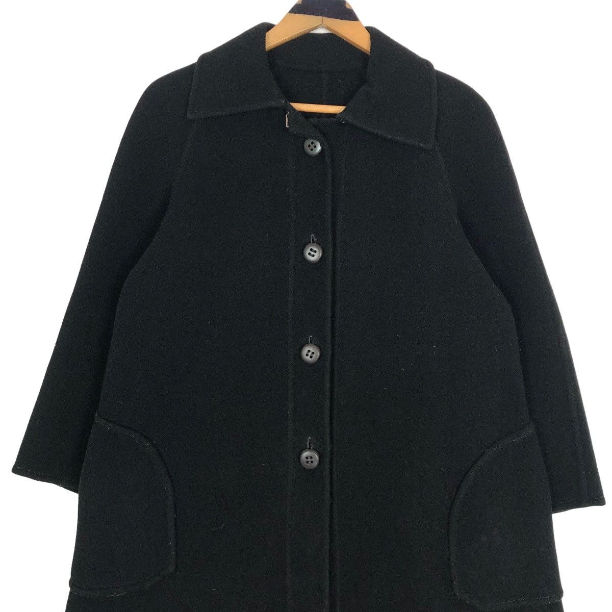 Vintage Vintage 80s Maurice Daquin Paris Wool Cashmere Overcoat Size S / US 4 / IT 40 - 6 Thumbnail