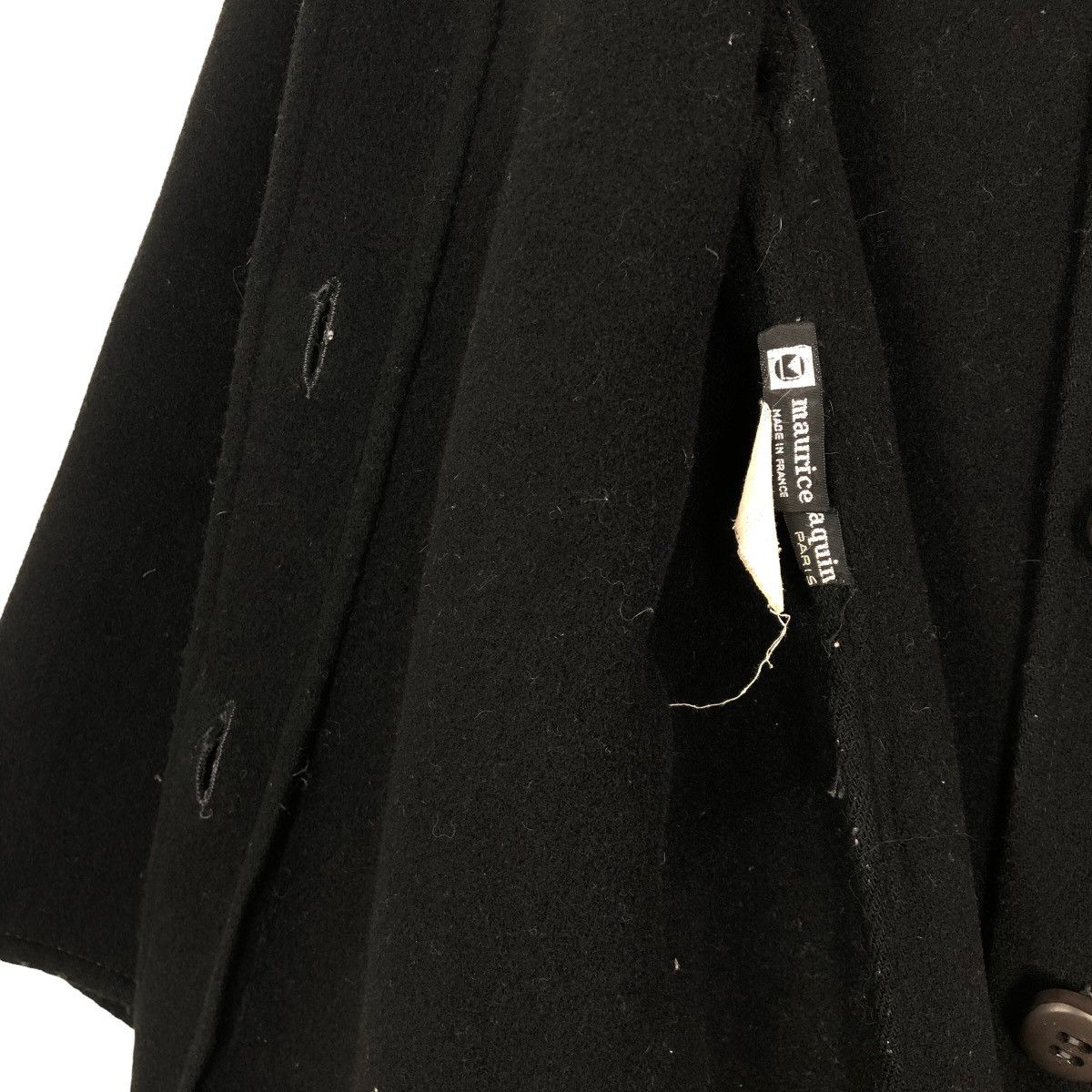 Vintage Vintage 80s Maurice Daquin Paris Wool Cashmere Overcoat Size S / US 4 / IT 40 - 3 Thumbnail