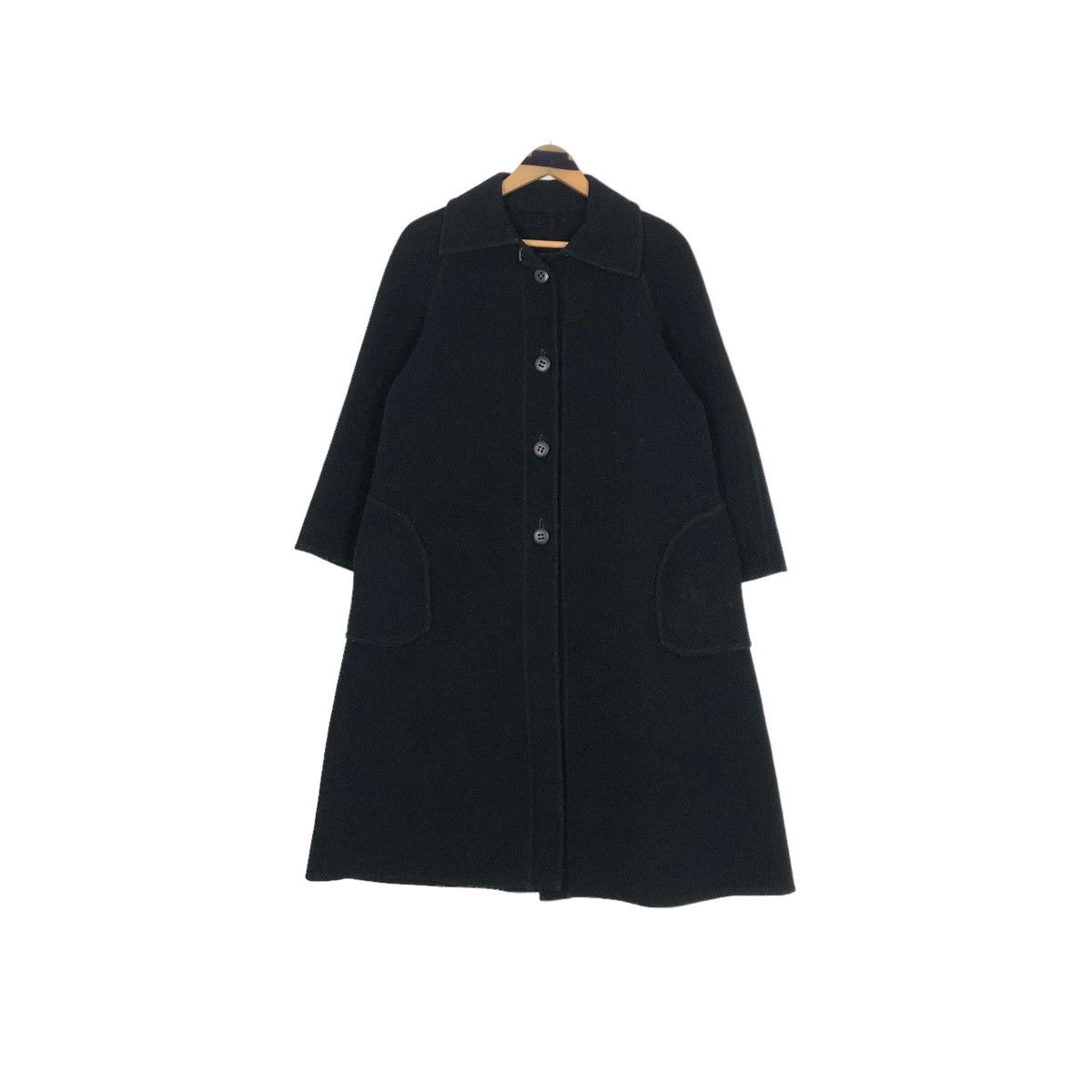 Vintage Vintage 80s Maurice Daquin Paris Wool Cashmere Overcoat Size S / US 4 / IT 40 - 2 Thumbnail