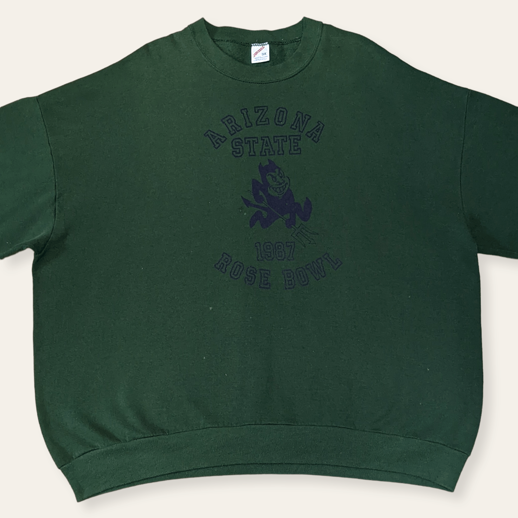 NCAA × NFL × Vintage Vintage 80s Arizona Devils 1987 Rosebowl Champion Sweatshirt Size US XXL / EU 58 / 5 - 3 Thumbnail