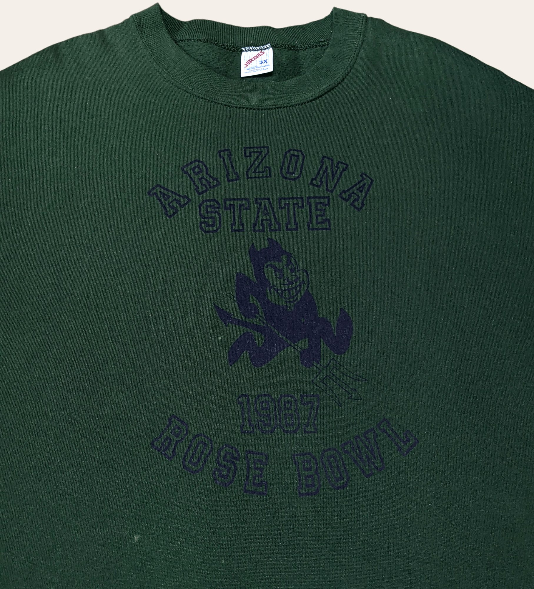 NCAA × NFL × Vintage Vintage 80s Arizona Devils 1987 Rosebowl Champion Sweatshirt Size US XXL / EU 58 / 5 - 5 Thumbnail