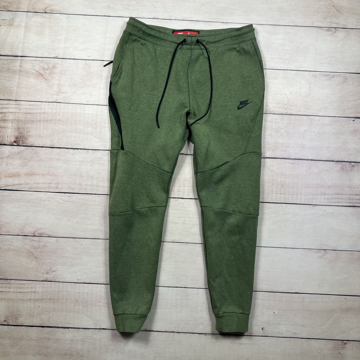 Nike Nike Tech Fleece Set Tracksuit Green Drill Hypebeast Size US M / EU 48-50 / 2 - 2 Thumbnail