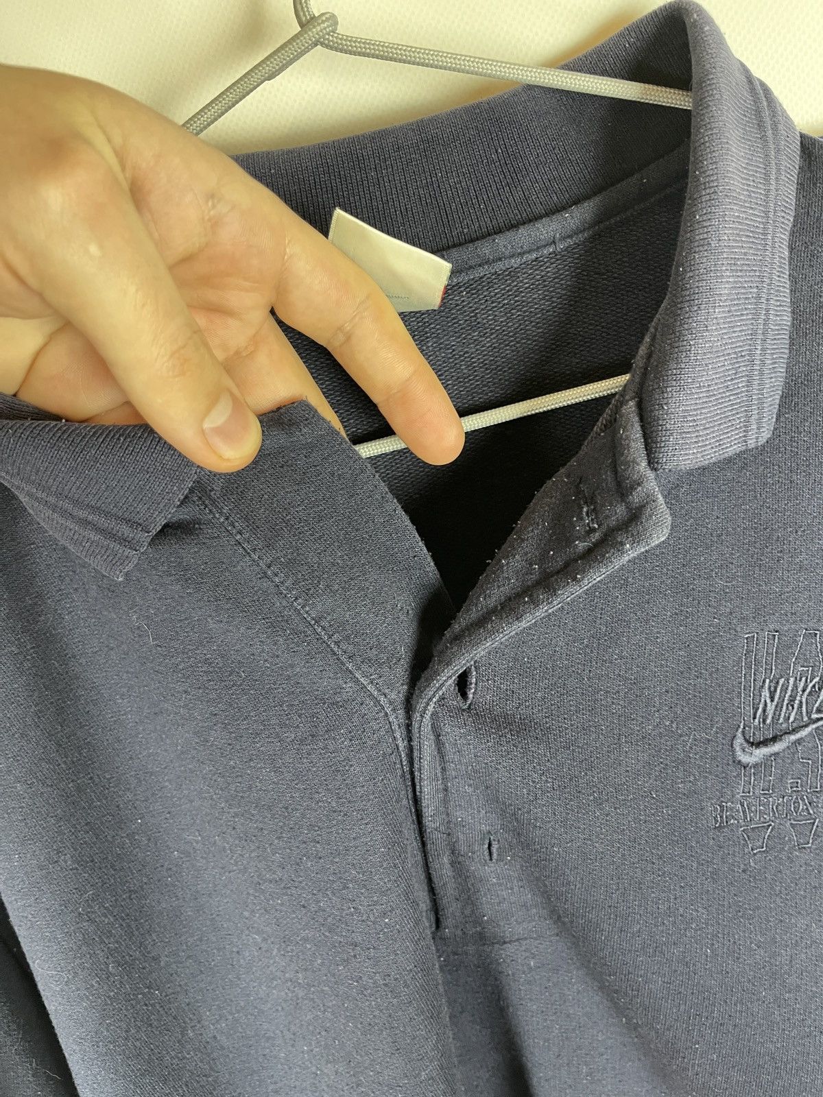 Nike Nike vintage 80s 90s Beaverton Oregon rugby long sleeve polo Size US L / EU 52-54 / 3 - 9 Thumbnail