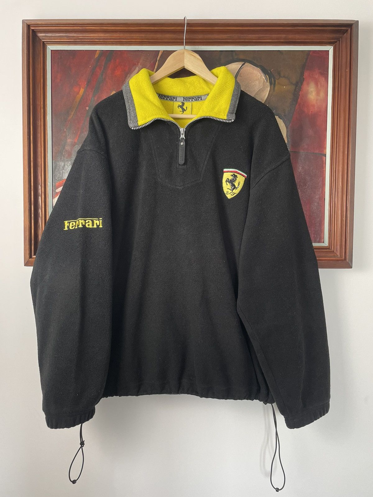 Vintage Vintage 90s Og License Ferrari Fleece Hype Racing Rare Zip ...