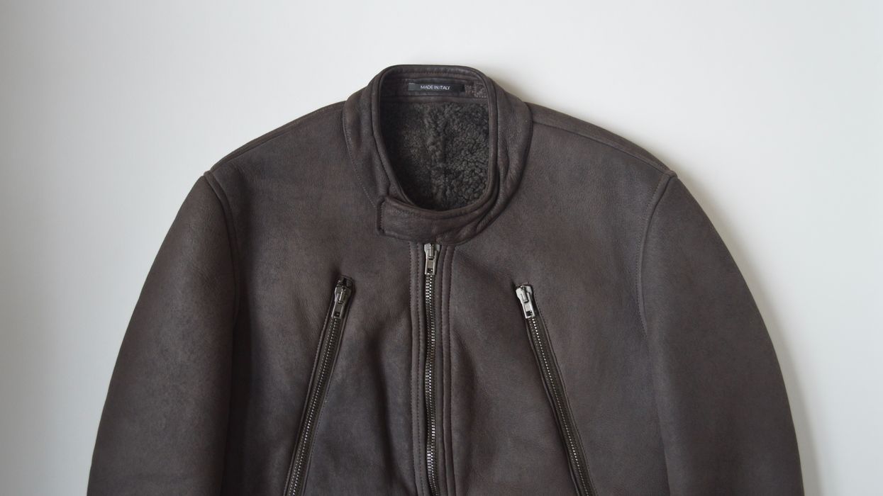 Maison margiela 5 zip leather online jacket