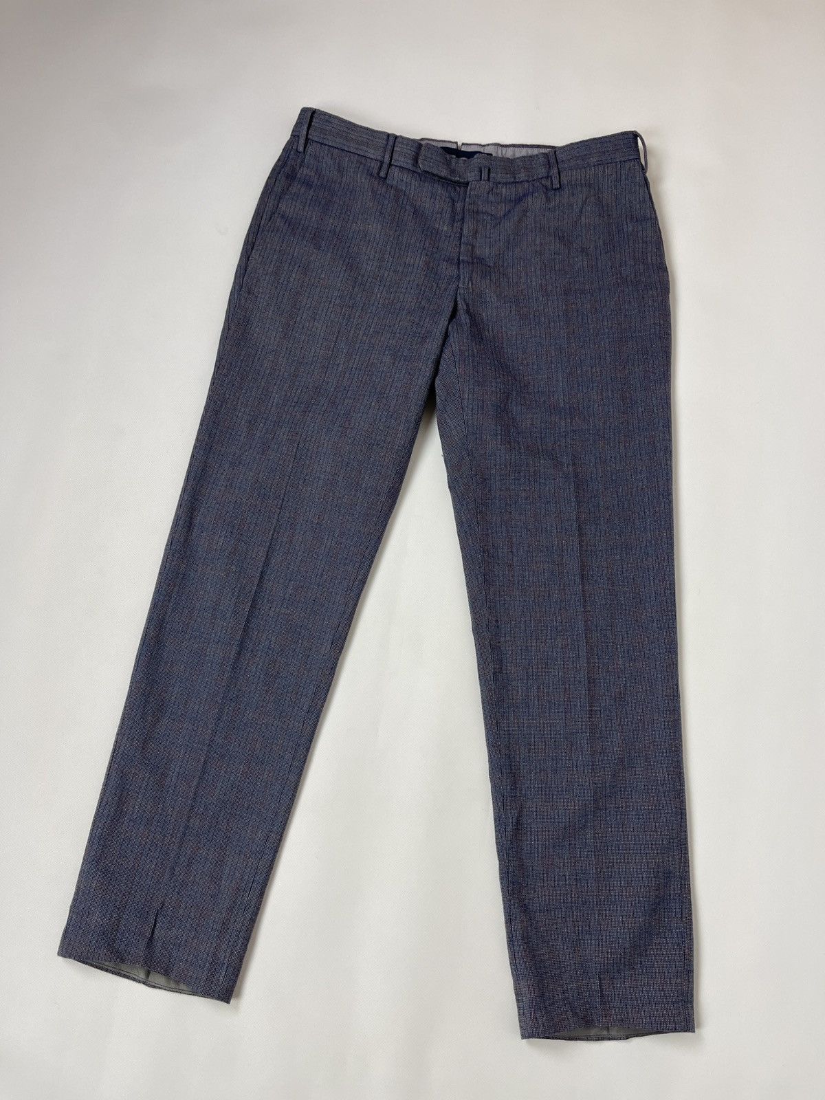 Incotex Incotex selected by Slowear wool pattern casual pants Size US 34 / EU 50 - 1 Thumbnail
