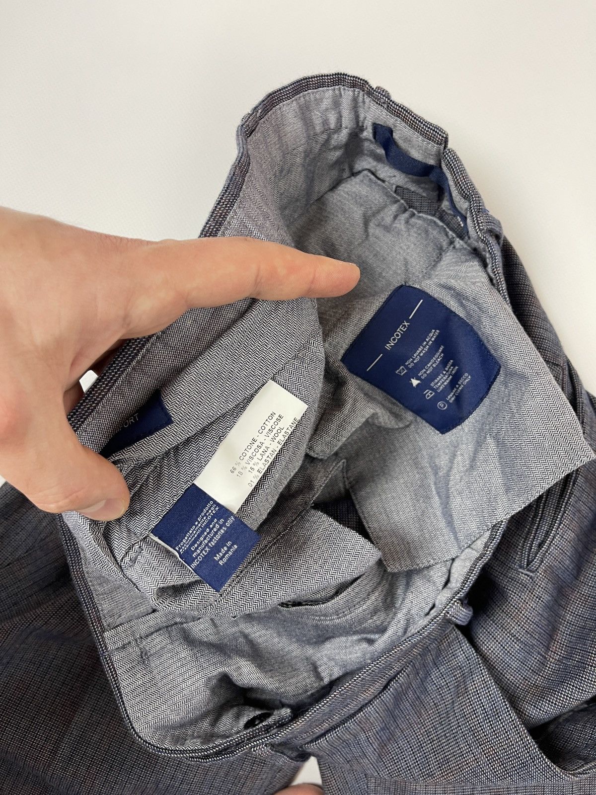 Incotex Incotex selected by Slowear wool pattern casual pants Size US 34 / EU 50 - 11 Thumbnail