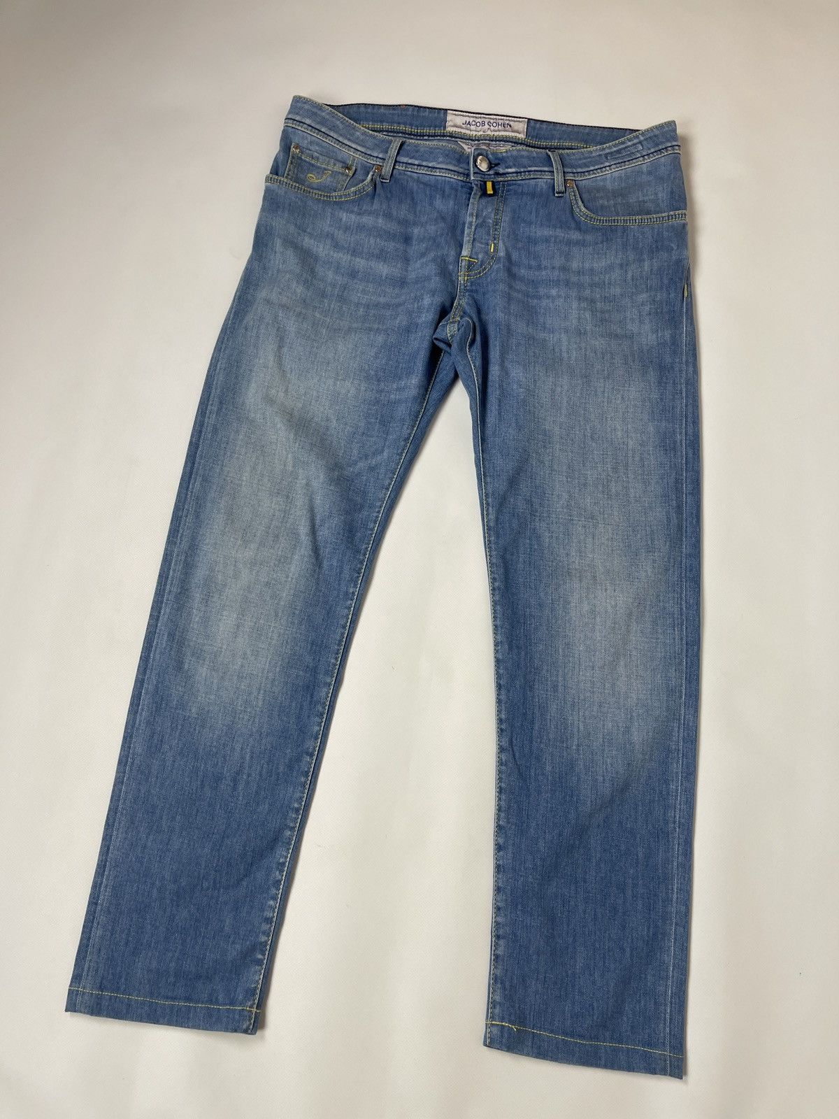 Jacob Cohen Jacob Cohen blue denim Italian fabric jeans pants Size US 37 - 1 Thumbnail