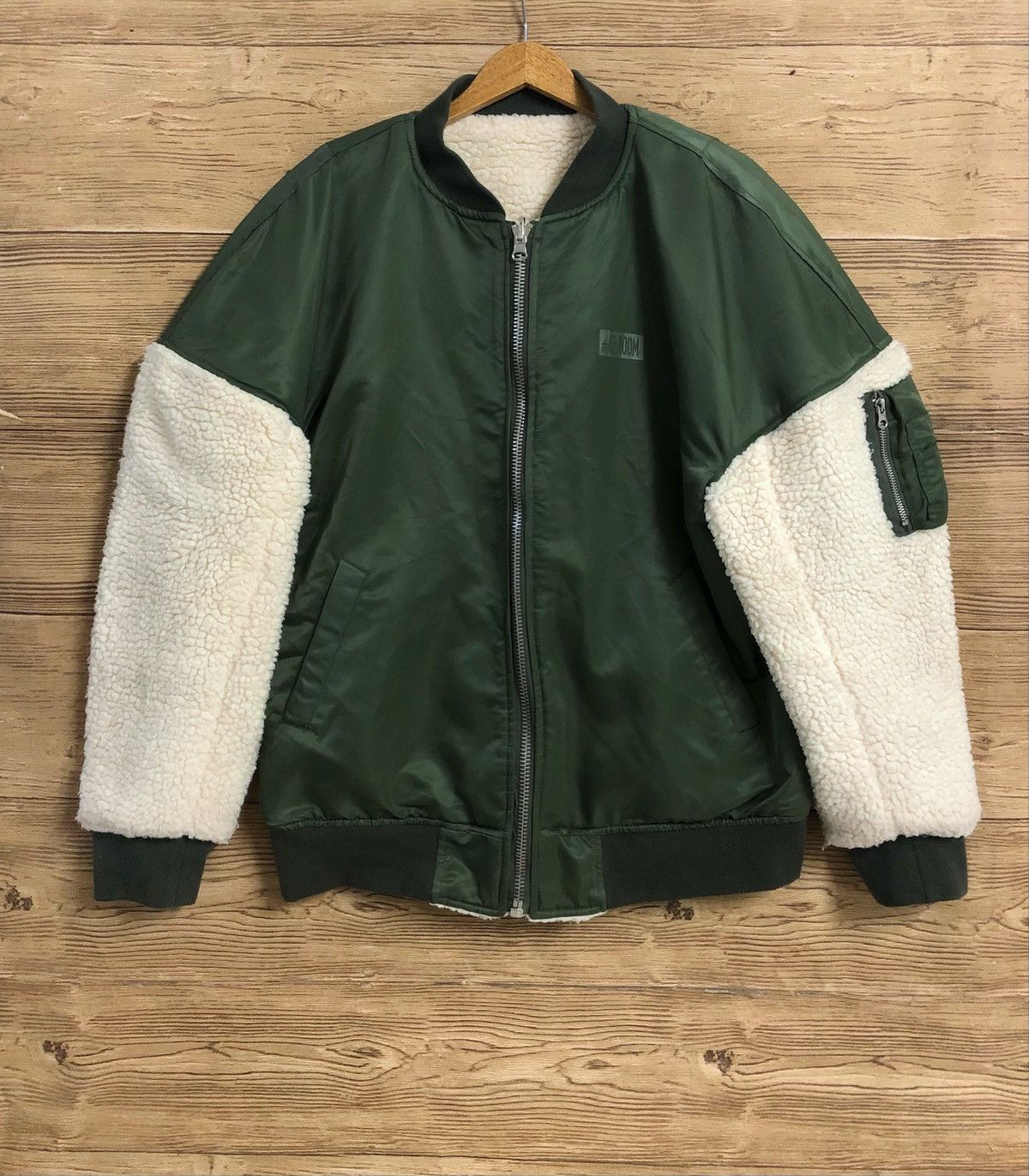 Vintage Flight Jacket with Sherpa L Bomber