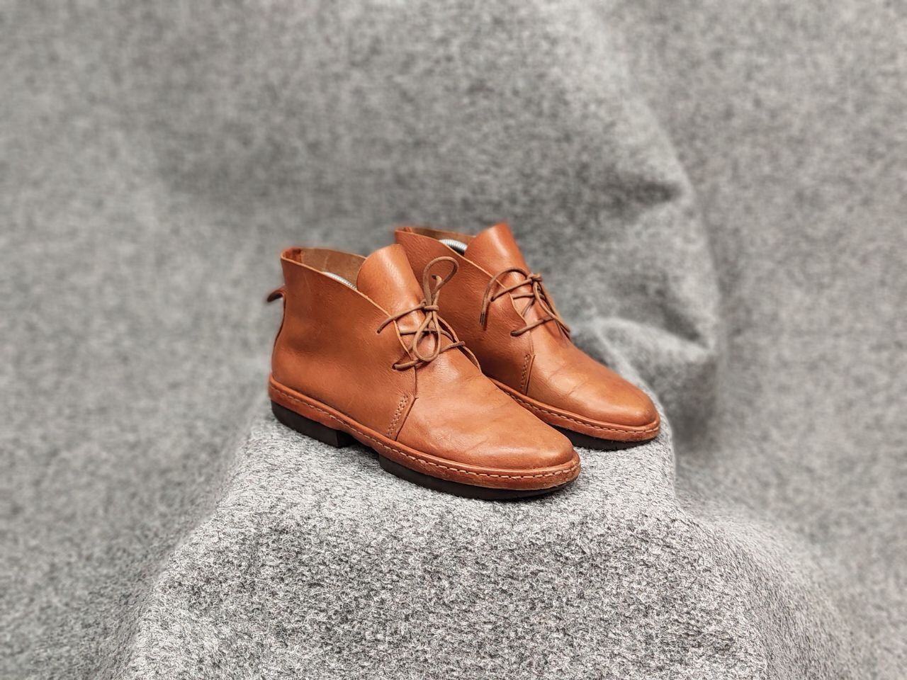 Trippen Trippen Germany Elegant unisex Brown Leather Avantgarde Boot Size US 7 / EU 40 - 6 Thumbnail