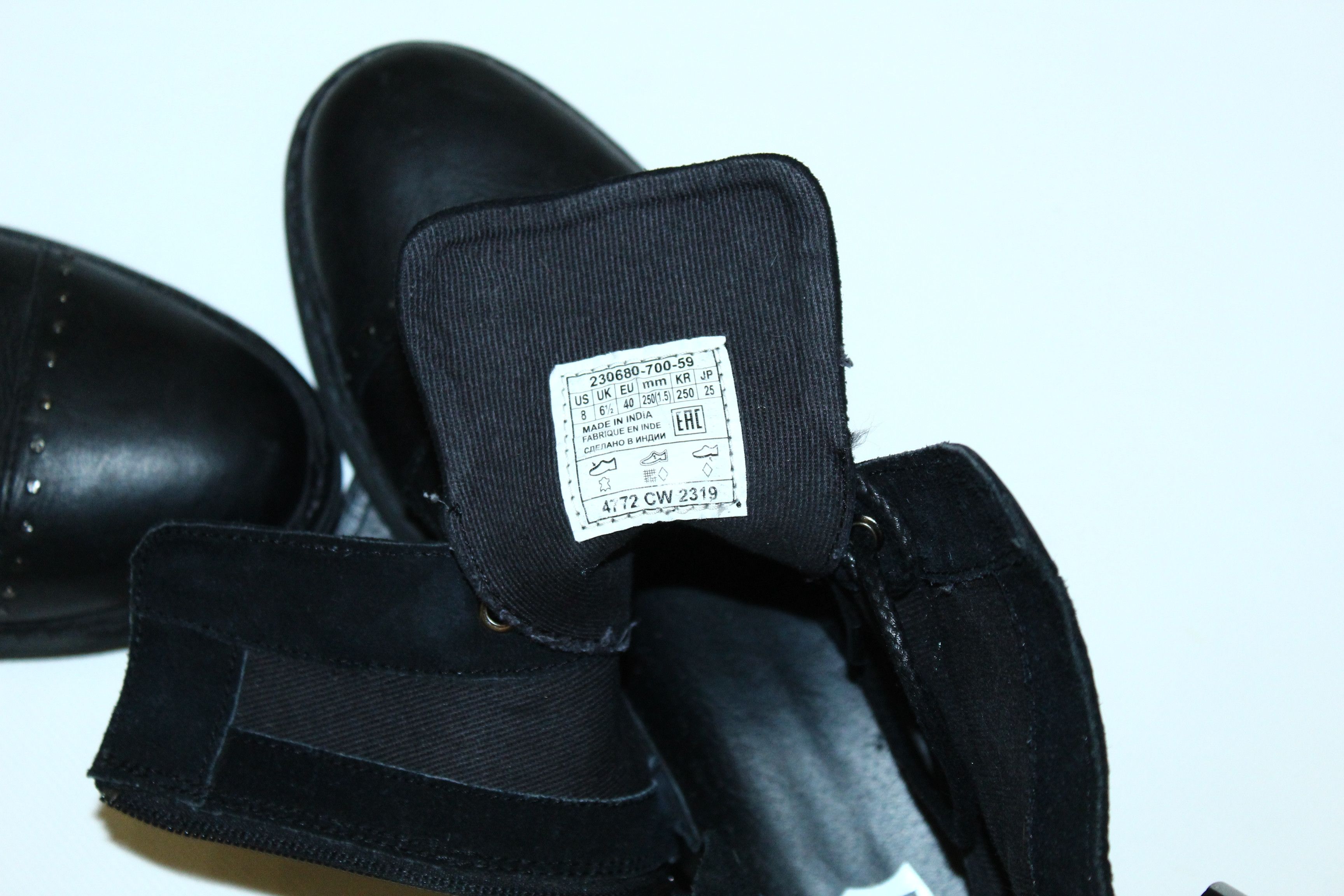 Levi's VTG🔥90s Levi's Studded Rivets Logo Biker Leather Shoes Size US 7 / EU 40 - 7 Thumbnail
